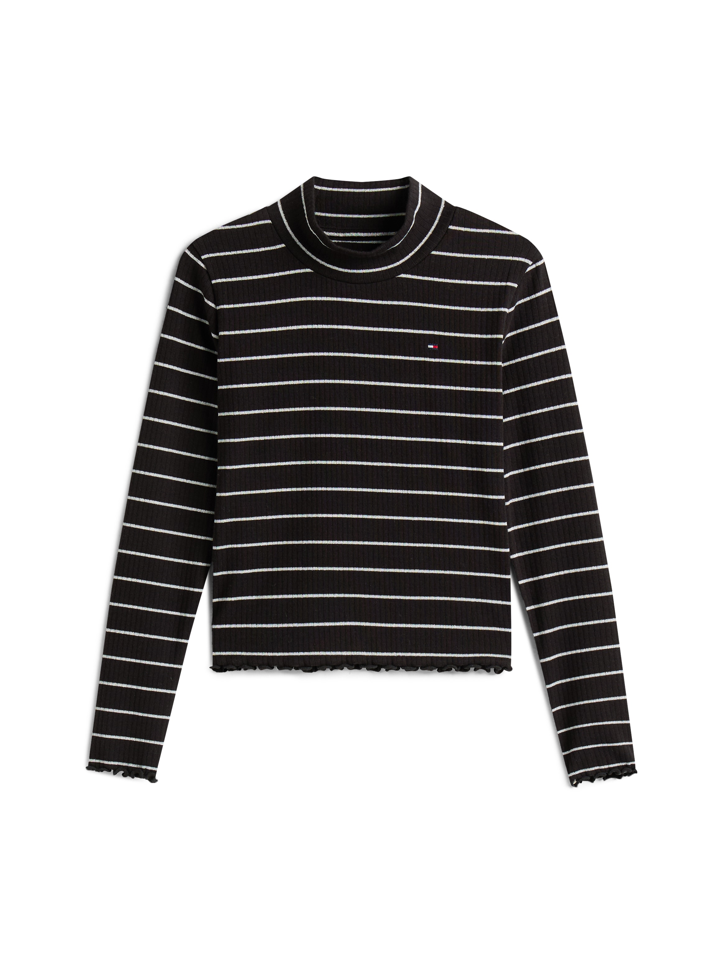 Tommy Hilfiger T-shirt à manches longues »SPARKLE STRIPE MOCK NECK L/S« Kinder bis 16 Jahre