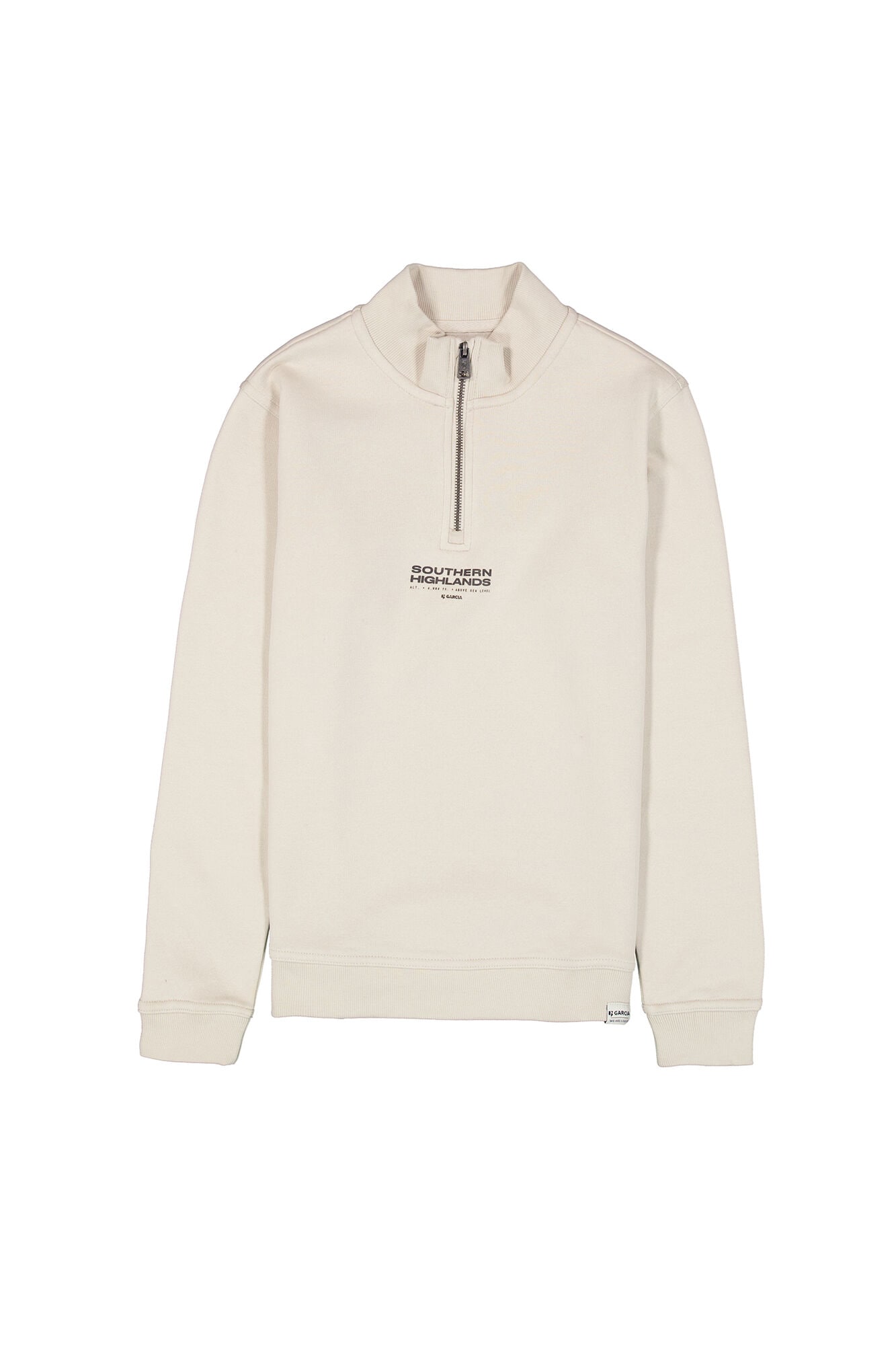 Garcia Sweat-shirt , pour garçons, avec fermeture éclair et col montant
