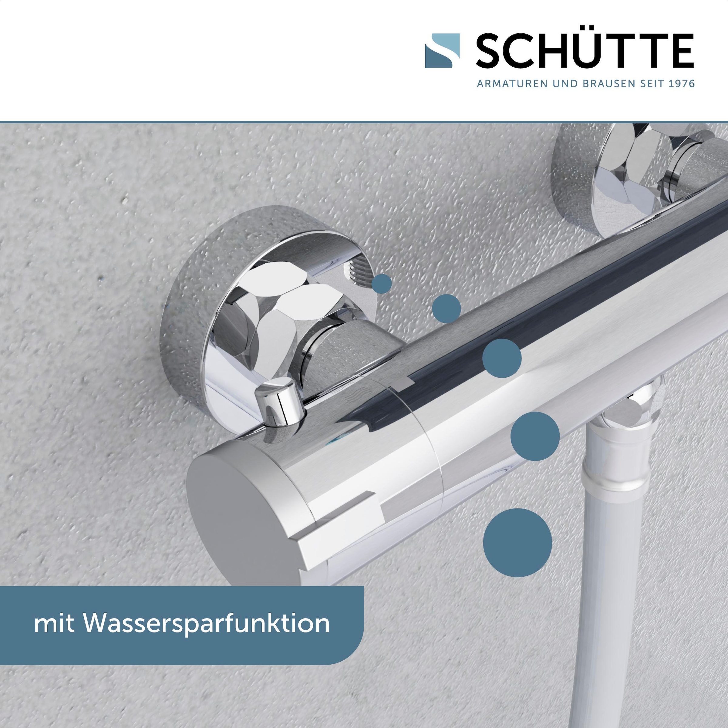 Schütte Robinetterie de salle de bain »3-teilige Serie LONDON« Ensemble,  Économique, protection anti-brûlure, pivotant à 360°, économiseur d’eau