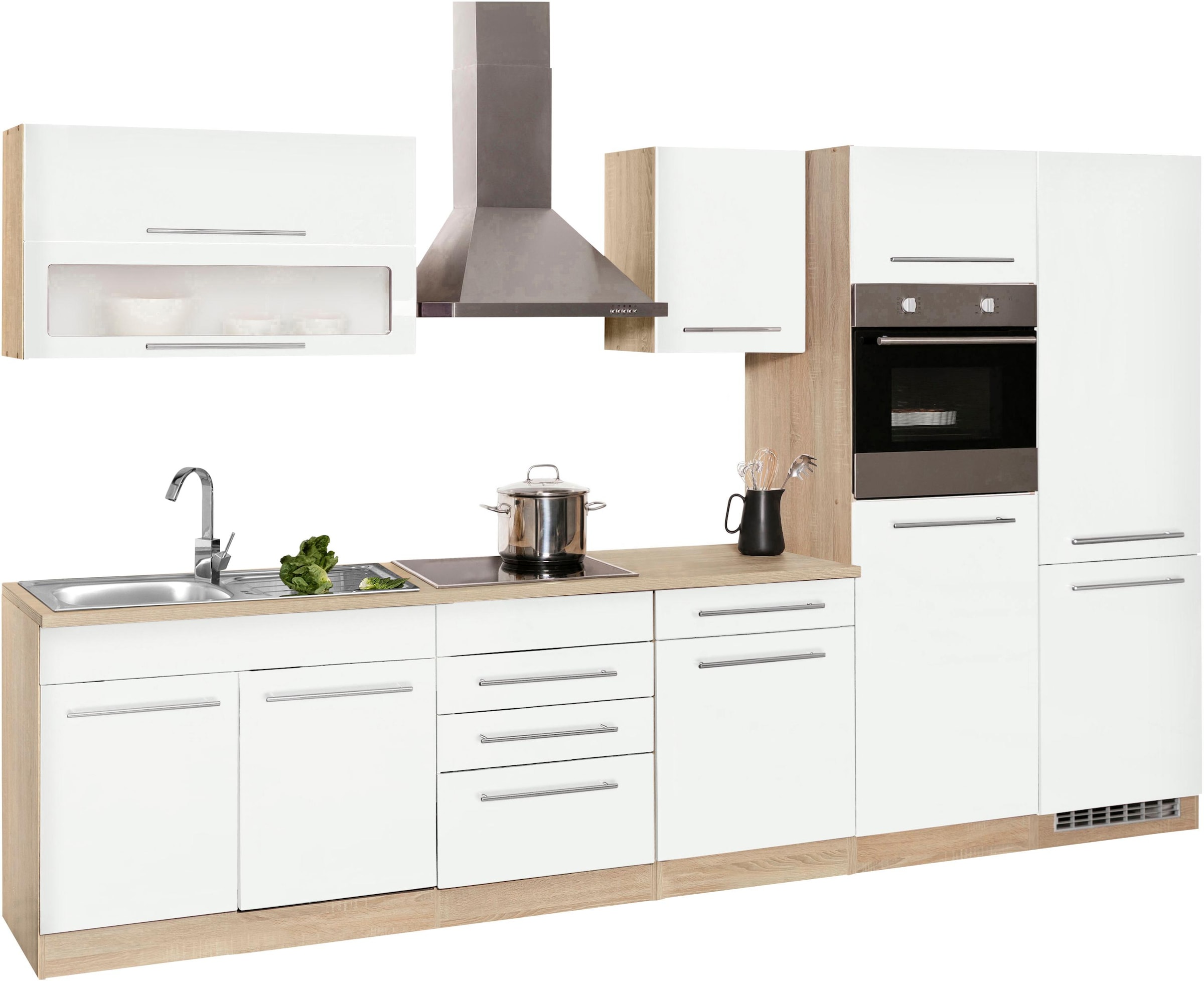 KOCHSTATION Kitchenette »KS-Eton« sans appareils électriques, largeur 330 cm