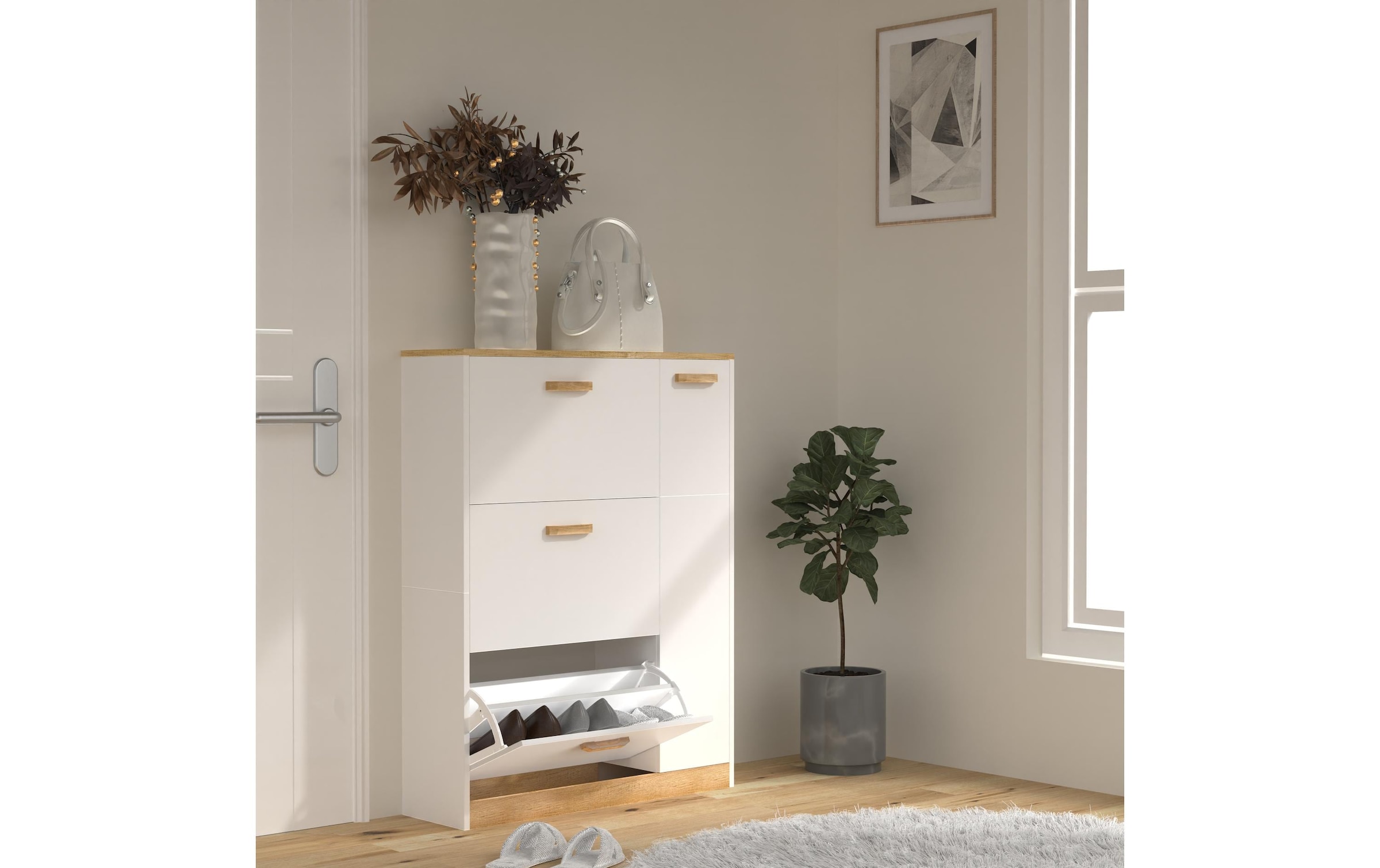 VCM Schuhschrank »Halom L 80 x 105 cm«
