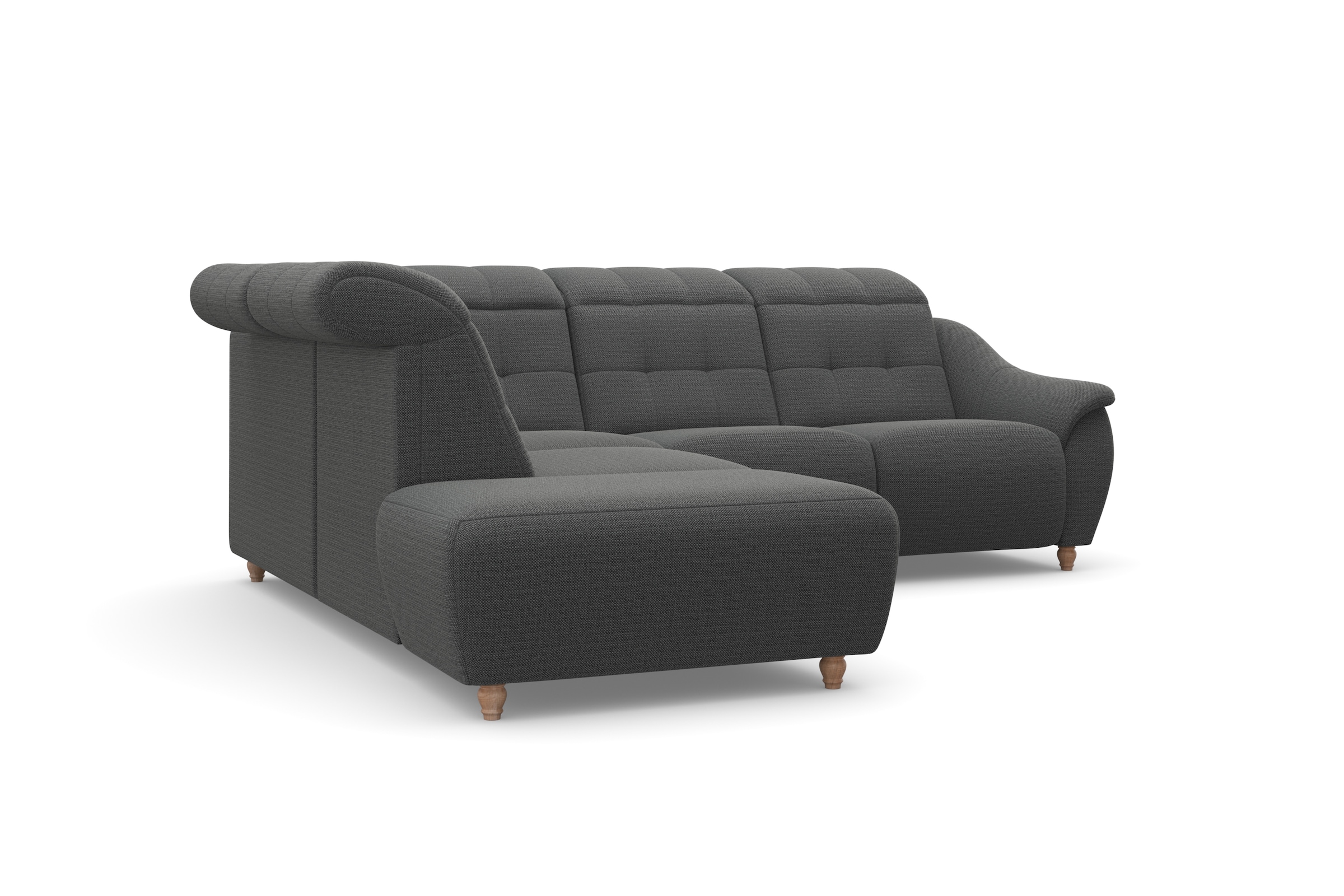 Home affaire Canapé d'angle »Boston L-Form« Kopfteilverstellung an jeder Sitzfläche, wahlweise Relaxfunktion