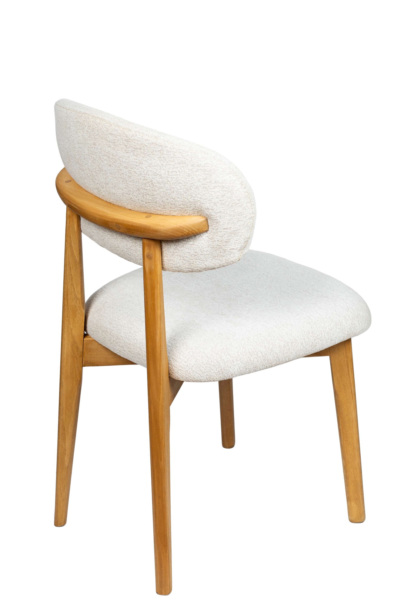 Home affaire Esszimmerstuhl »Nomo Polsterstuhl, Küchenstuhl, 4-Fussstuhl« () 2 Stk.Chenille, Massivholzbeine, Retro