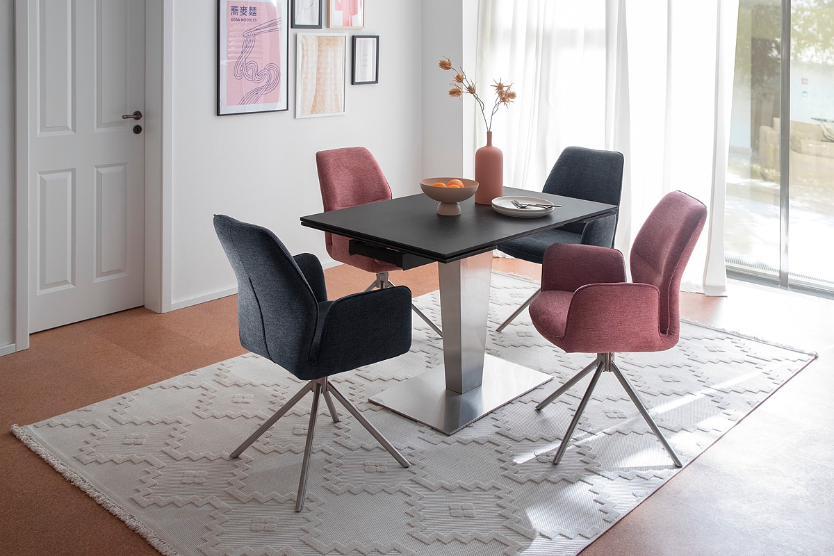 MCA furniture Chaise de salle à manger »GREYTON« () (2er-Set), drehbar 180°, Belastbarkeit 120 kg, Sitzhöhe ca. 50 cm