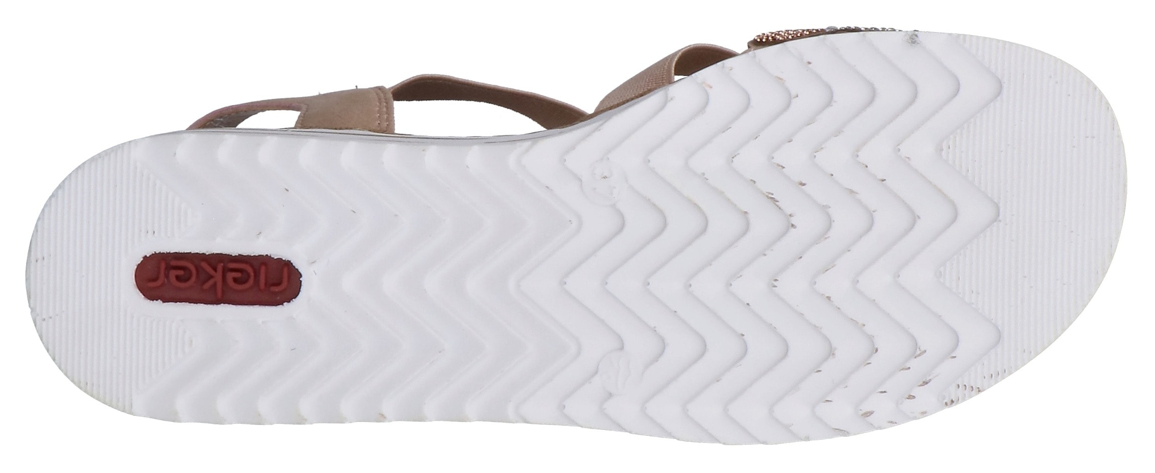 Rieker Sandale  Chaussure à enfiler, chaussure d'été, chaussure de vacances avec pierres pailletées