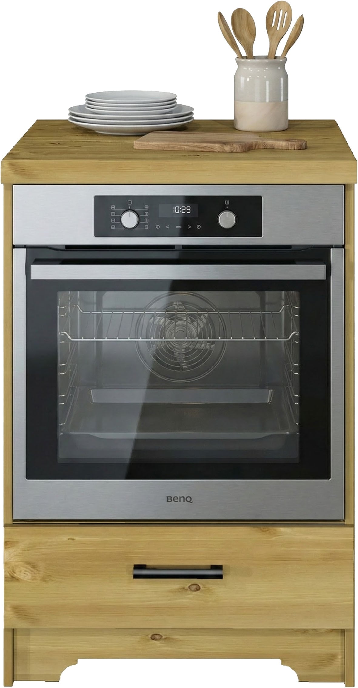 Home affaire Kitchenette »Meliss« aus massiver Kiefer, mit Soft-Close-Funktion, 8-teiliges Set