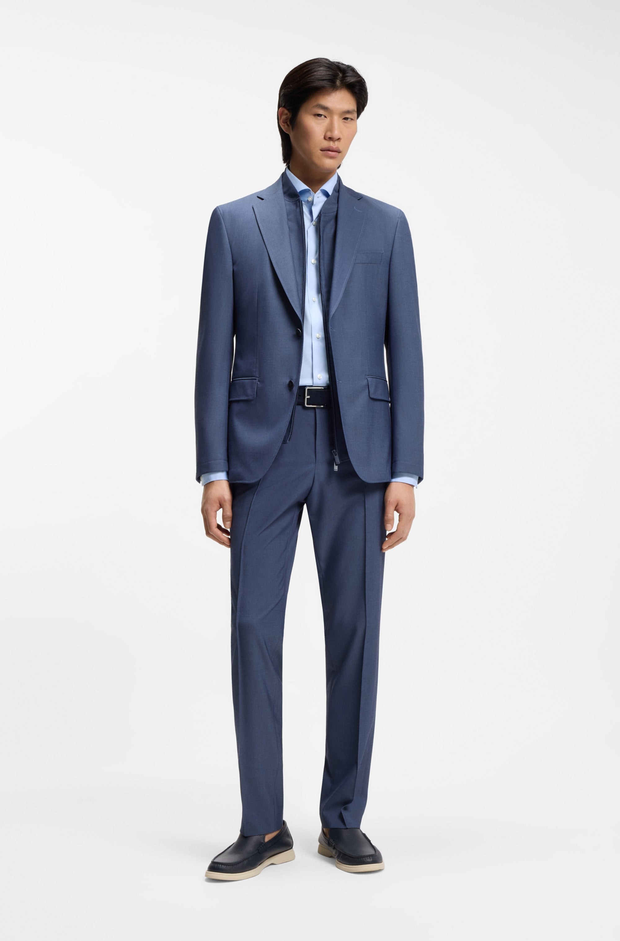 BOSS Businesshemd Slim-Fit, Stretch-Baumwollmix, bügelleicht