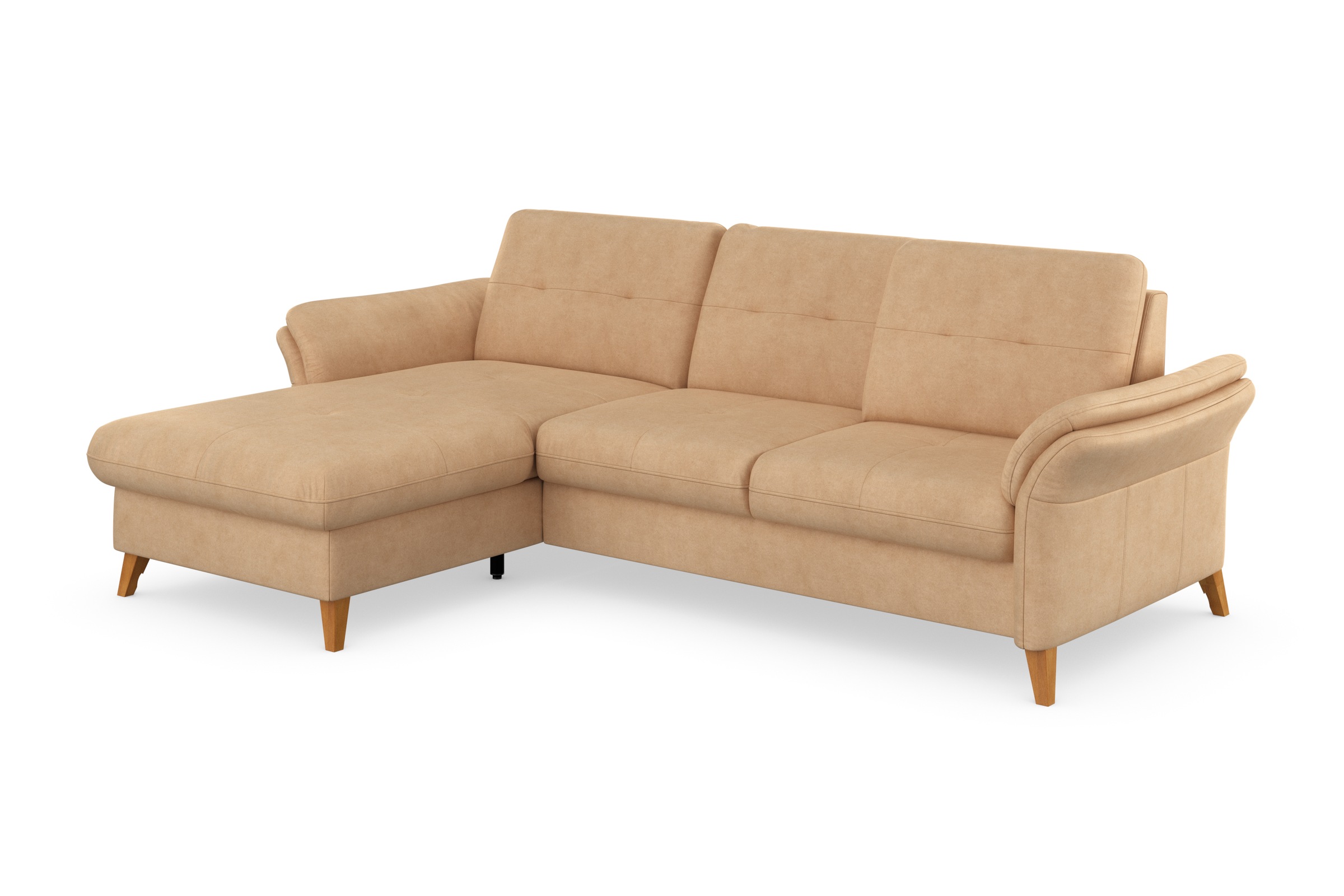 sit&more Ecksofa »Göteborg« Sitztiefenverstellung und Federkern, wahlweise mit Bettfunktion