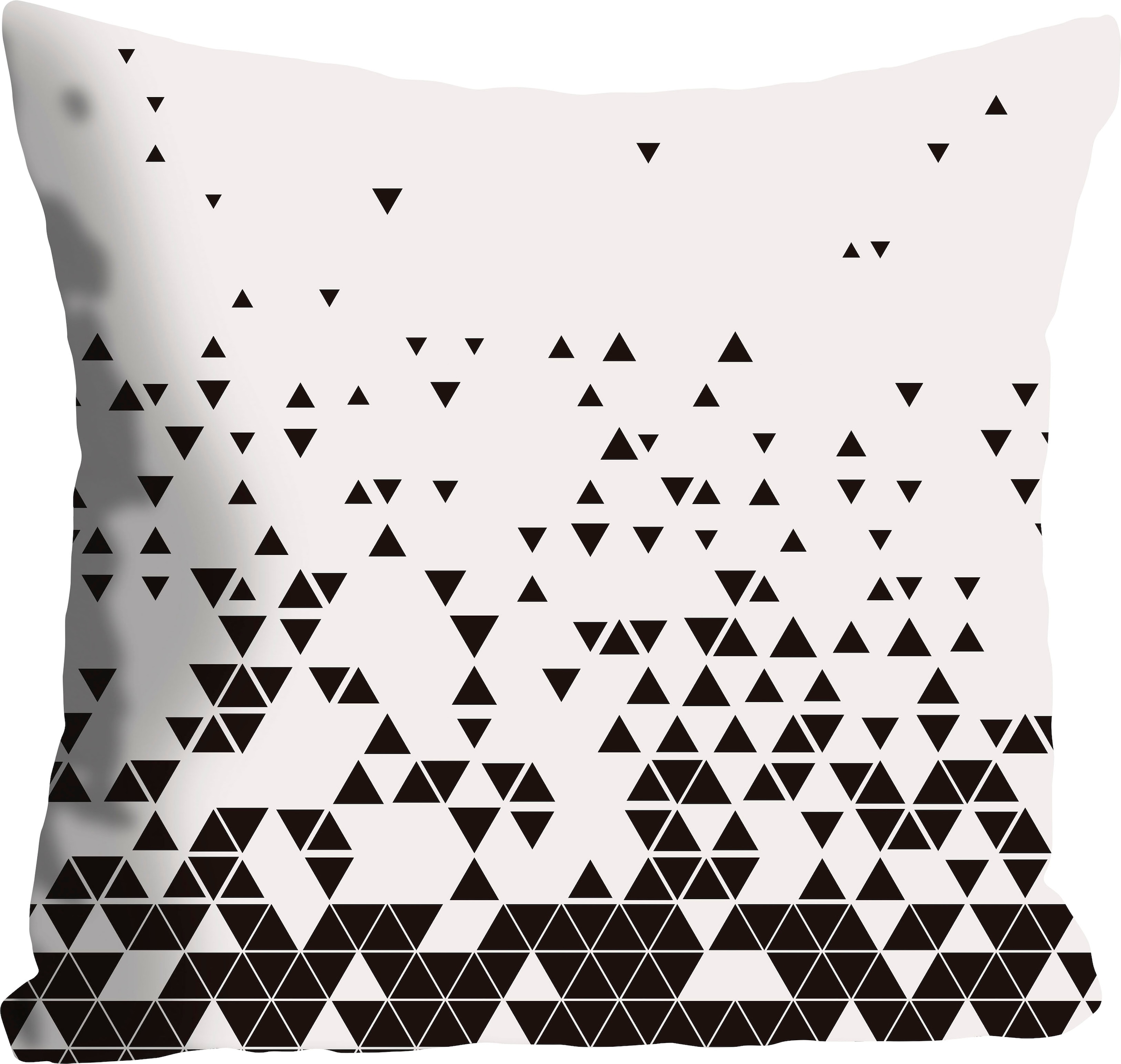 queence Dekokissen »Triangel« mit kleinen Dreiecken