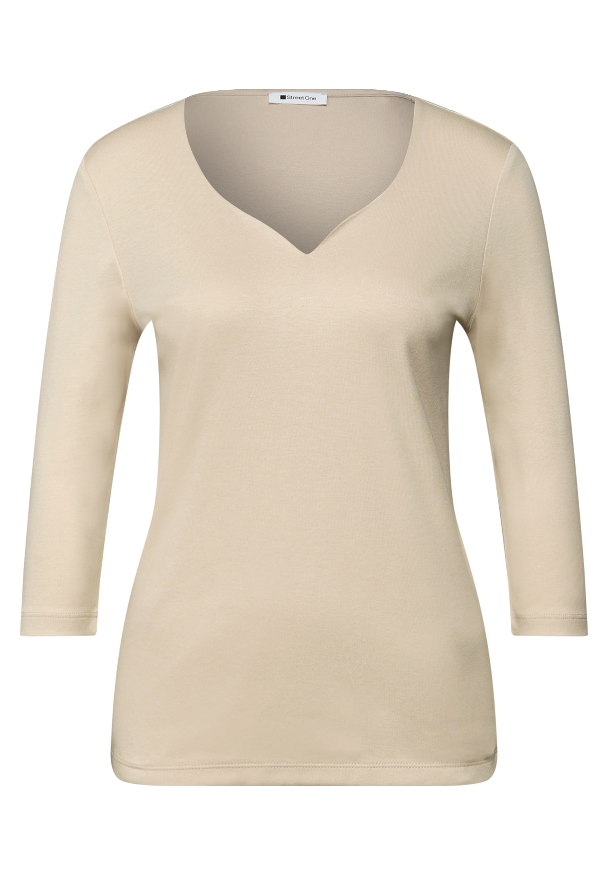 STREET ONE 3/4-Arm-Shirt »Style ADA« mit Herzausschnitt