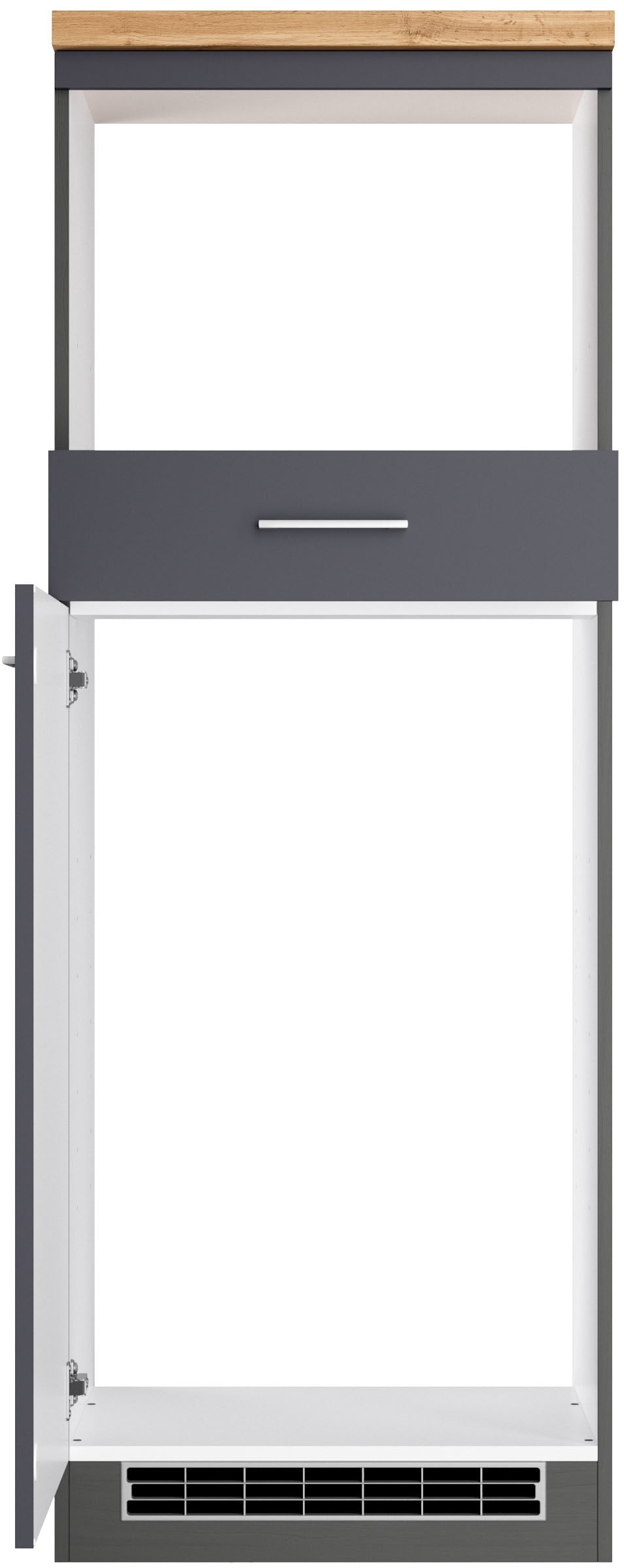 KOCHSTATION Four/réfrigérateur encastrable »KS-Milan« Aménagement micro-ondes-réfrigérateur 60 cm, mat ou brillant