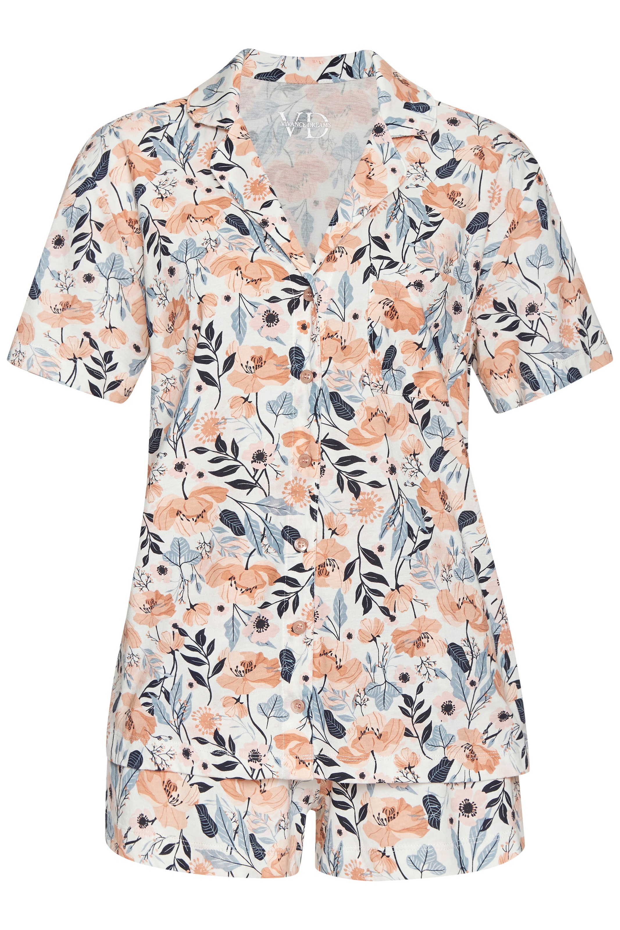 Vivance Dreams Shorty 2 tlg. mit schönem Alloverdruck