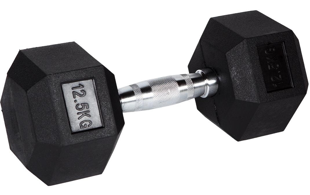   Haltère court »Fitcom Hex« 12,5 kilos
