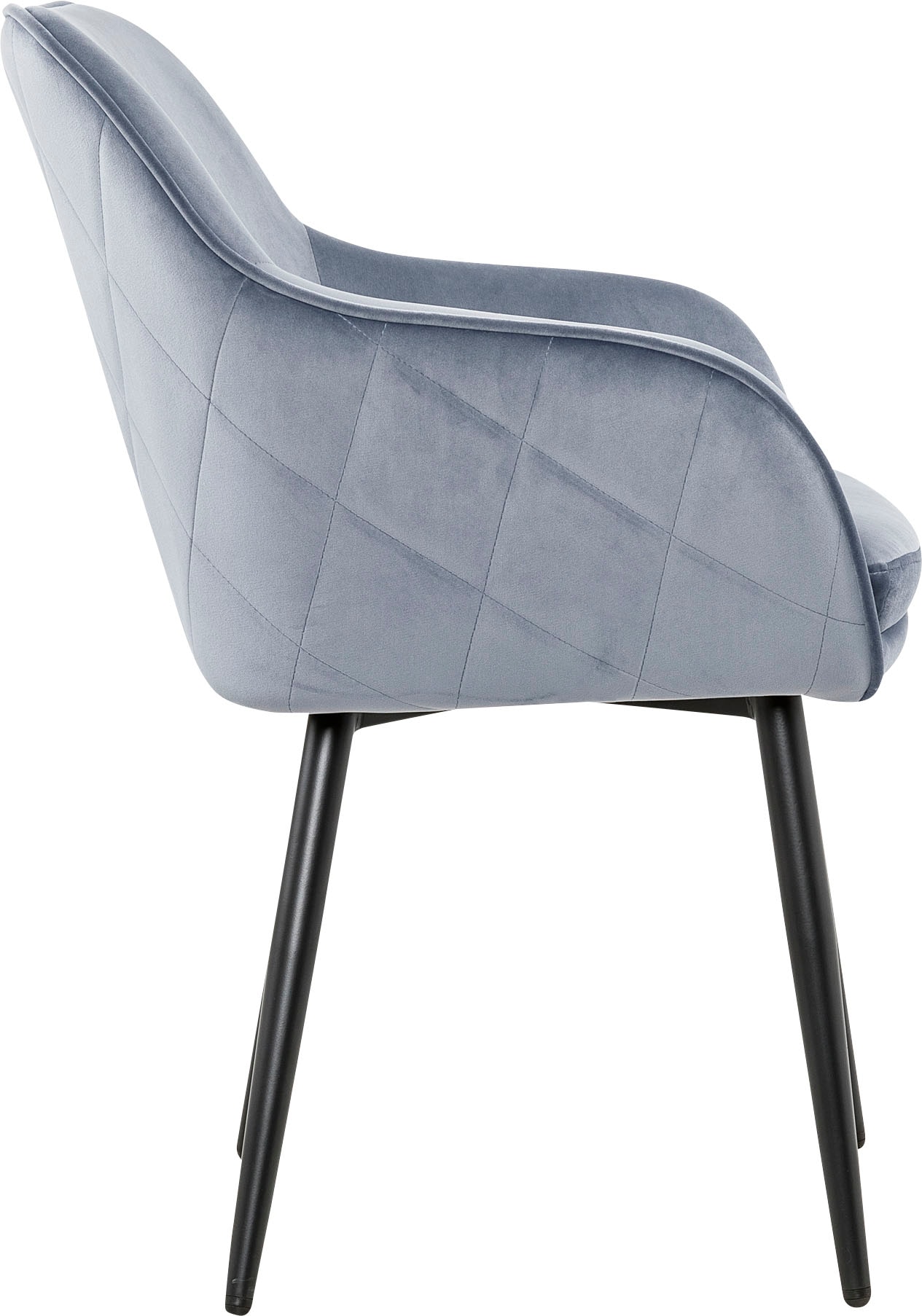 SalesFever Armlehnstuhl »Komfortabler Esszimmerstuhl mit Stil« () mit Diamantsteppung auf der Rückseite