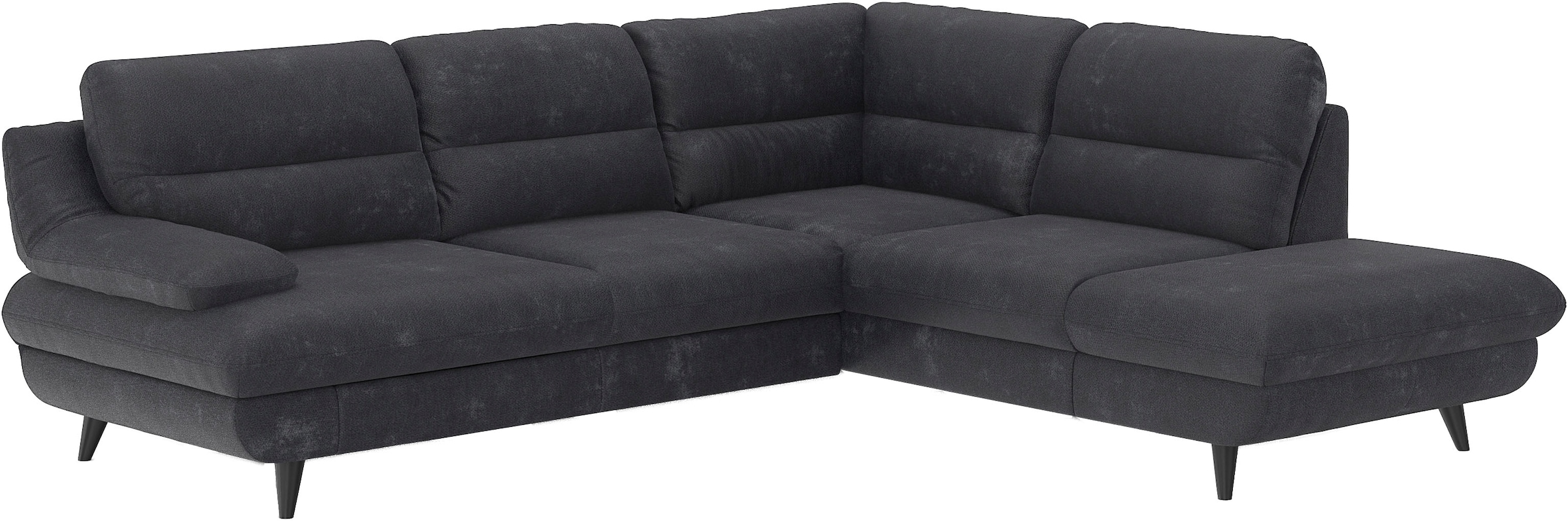 COTTA Canapé d'angle »Pike L-Form, B: 266 cm« Options fonction lit & coffre de lit