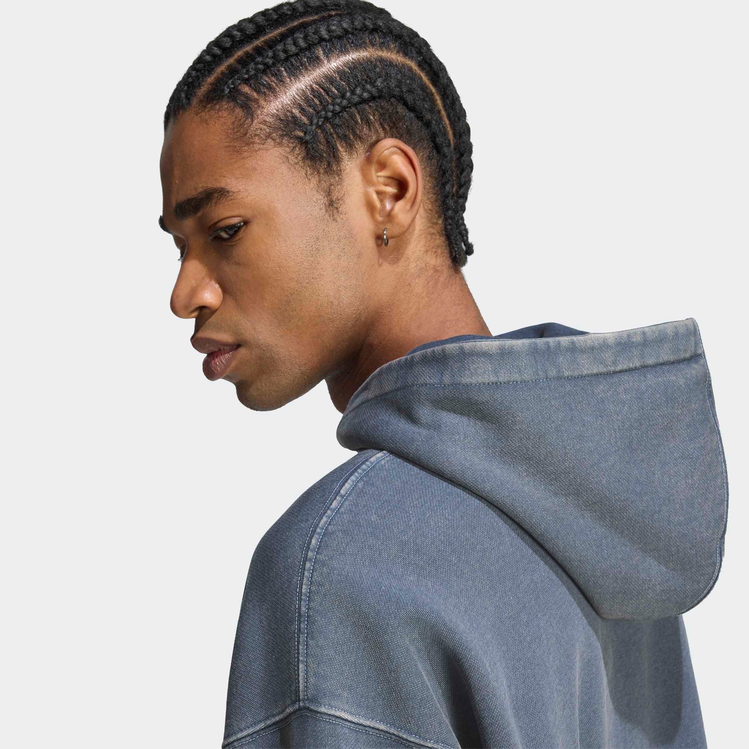 adidas Originals Sweat à capuche »ESS WASHED HD«, style sportif, avec capuche et cordon, avec poignets rapportés
