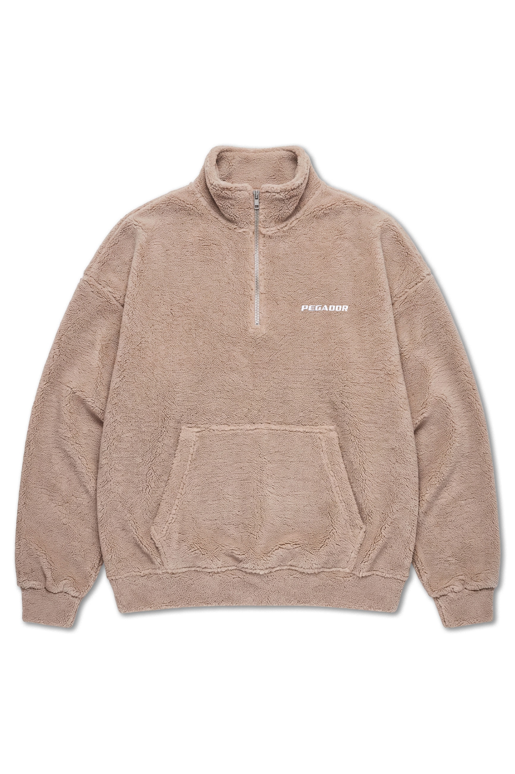 PEGADOR Sweat-shirt »Puka Teddy Half Zip Sweater«, Kunstfaser, regular fit
