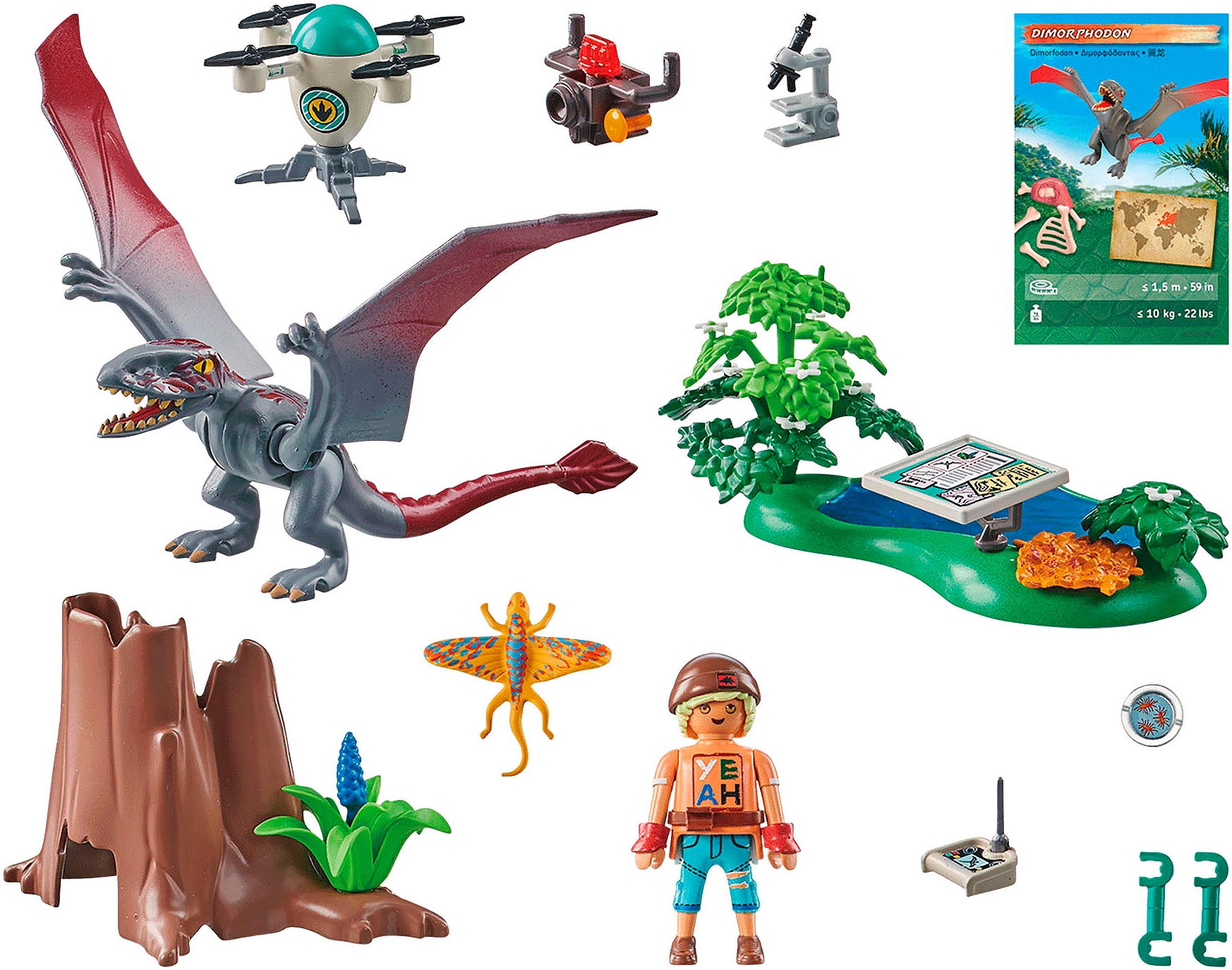 Playmobil® Konstruktions-Spielset »Beobachtungsstation für Dimorphodon (71525), Dinos« Made in Europe