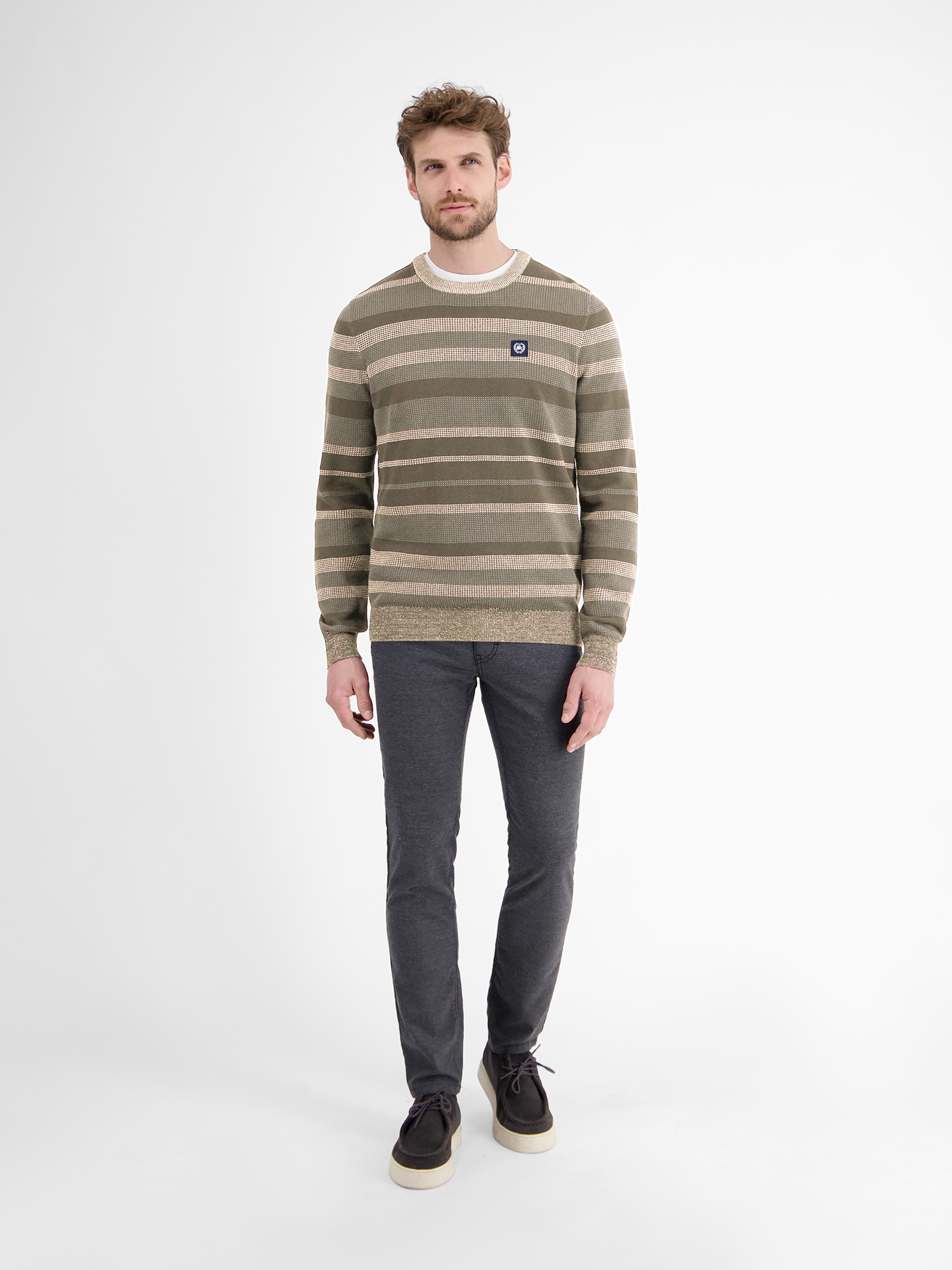 LERROS Strickpullover »Gestreifter Strickpullover«