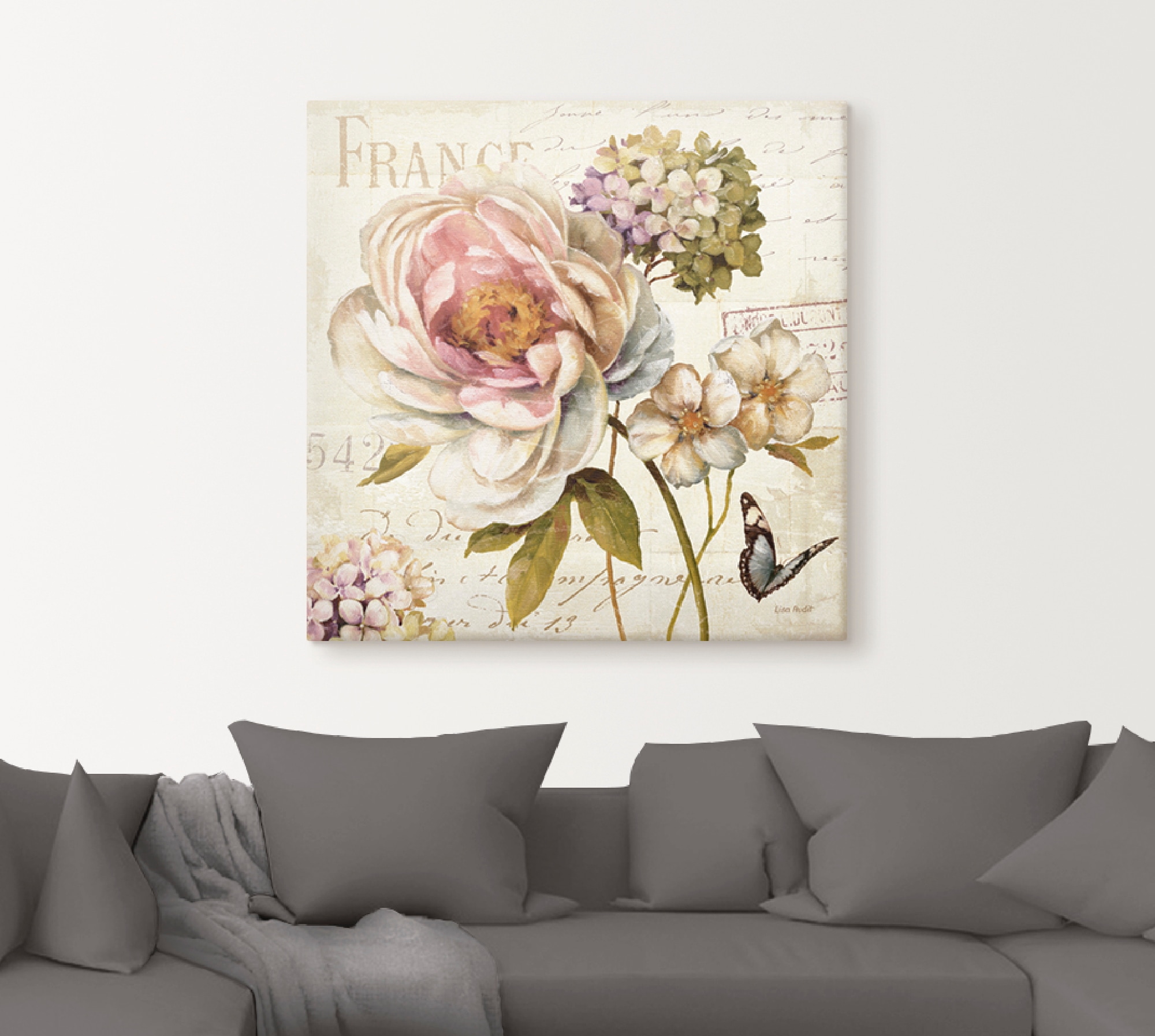 Artland Tableau sur toile »Blumen III« 1 cuis tlg. auf Holzrahmen gespannt