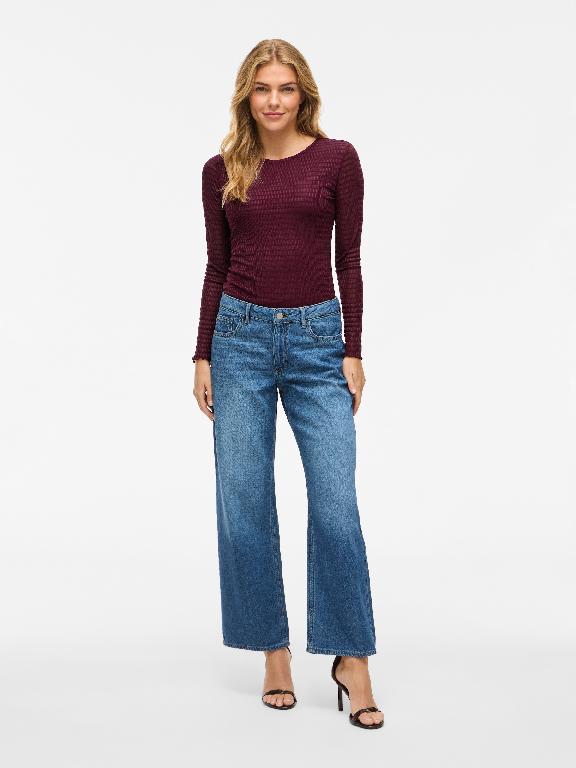 Vila Langarmshirt »VILARINE O-NECK L/S TOP - NOOS«