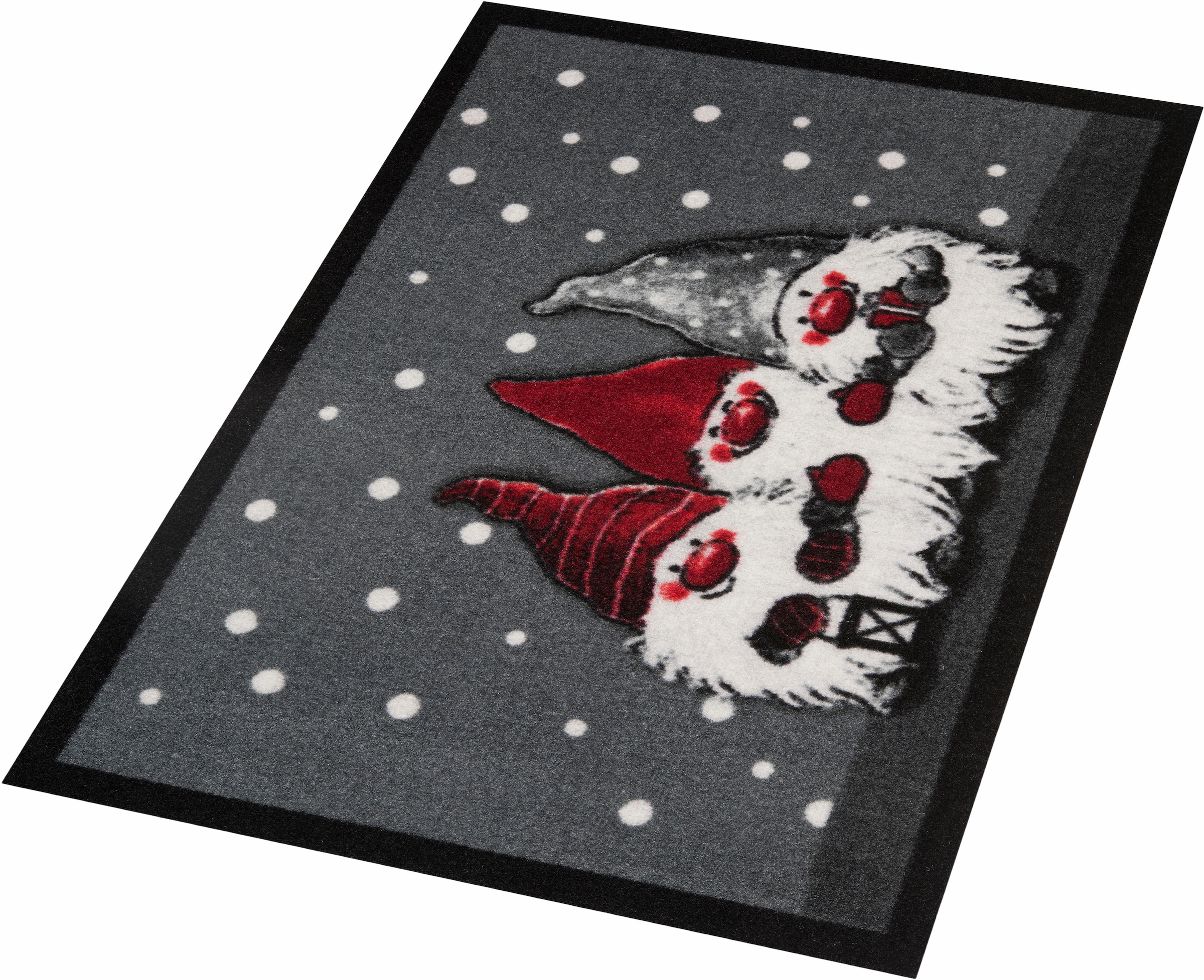 HANSE Home Tapis de sol »3 Zwerge, Türmatte« Rectangulaire 7 mm Höhe Schmutzfangmatte, Outdoor, Rutschfest, Weihnachten, Waschbar, Innen