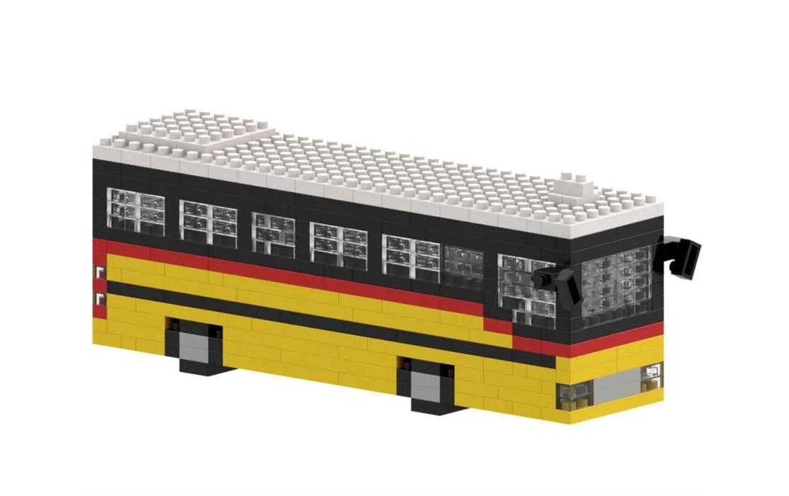 Brixies Spielbausteine »Schweizer Postauto aus 339 Bausteinen«