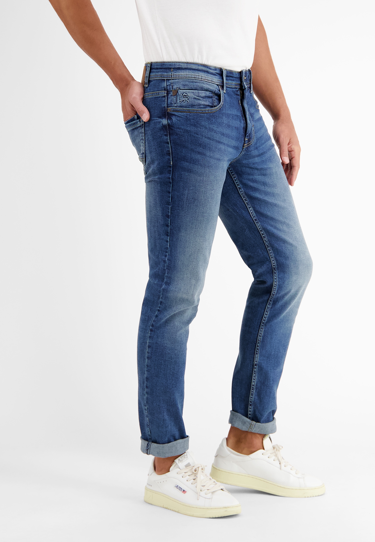 LERROS Jeans Relax-fit »LERROS BAXTER 5-Pocket-Denim im Used-Look, RELAXED FIT«