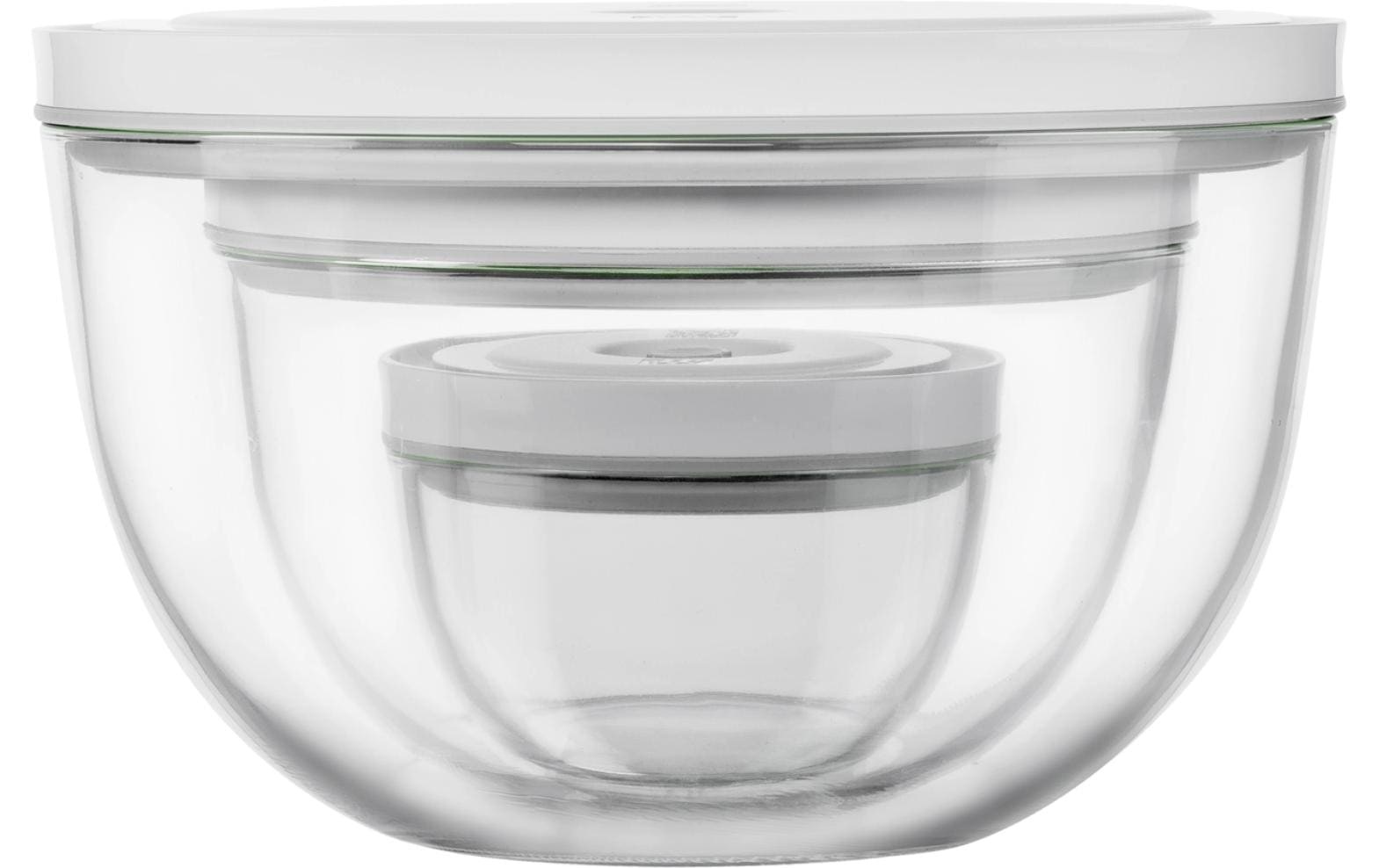 Zwilling Schüssel »Fresh & Save BOWLS« 6 aus Glas Vakuumschüssel Set S/M/L / 6-tlg., Glas