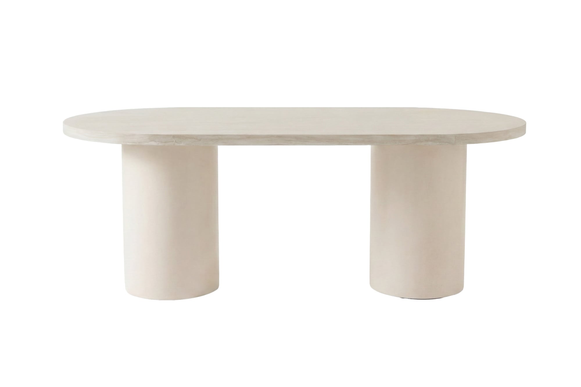 Venture Home Table de salle à manger »Narvik, ovaler Esstisch in beiger Steinoptik, 200 × 100 cm« Esszimmertisch, MDF, oval, geräumig, beige, zeitlos elegant