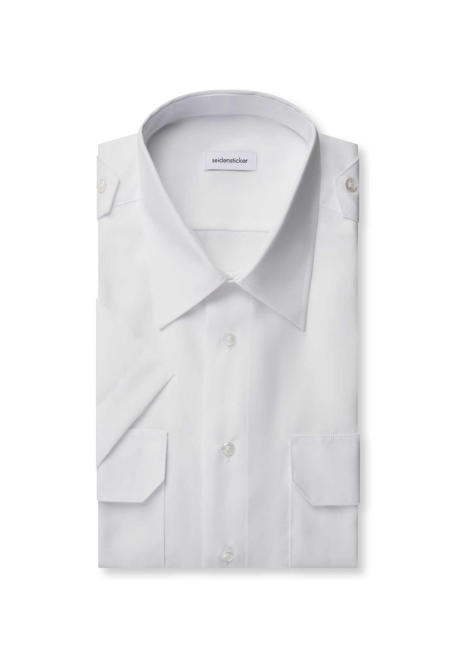 seidensticker Chemise de pilote »Pilotenhemd« col Kent 1/2 Regular uni
