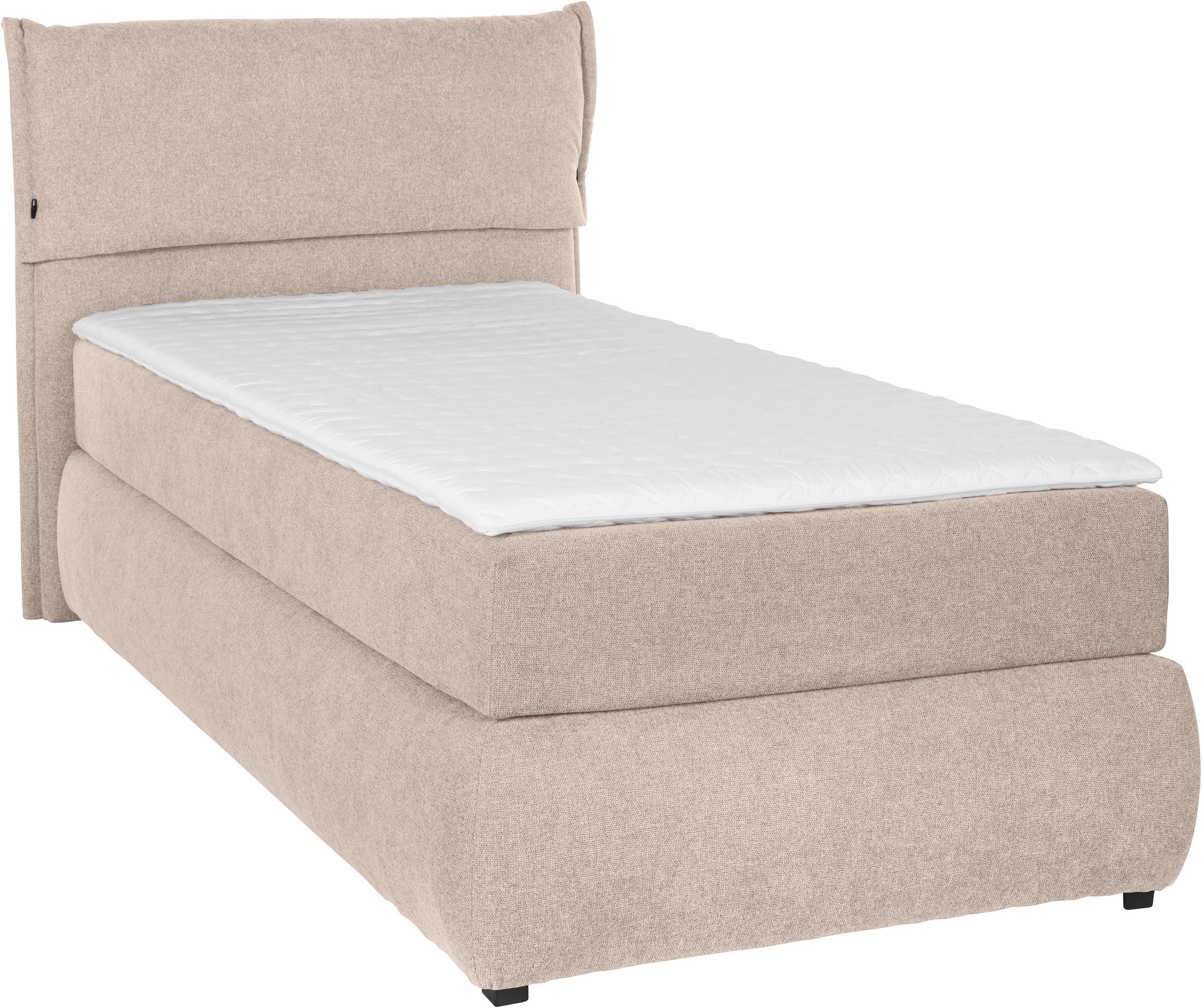 GOODproduct Boxspringbett »Jenson« in 4 Farben, 4 Breiten, 3 Matratzenarten in 2 Härtegraden, Topper