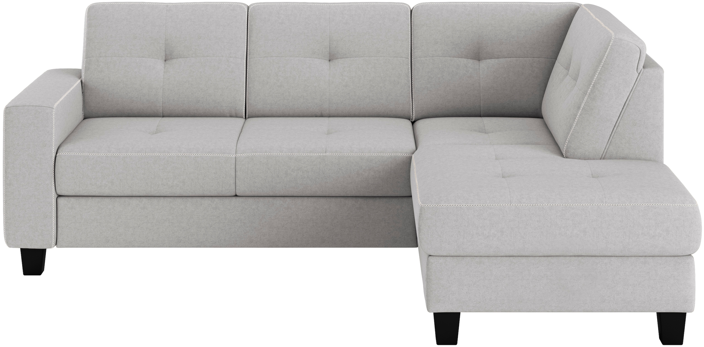 PLACES OF STYLE Ecksofa »Varese« wahlweise mit Bettfunktion und Bettkasten