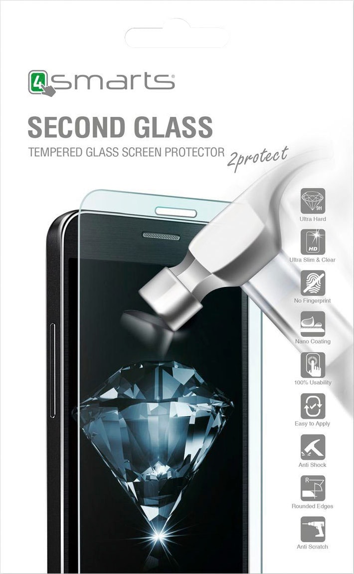 4smarts Verre de protection d'écran »Second Glass 2.5D für Apple iPhone SE/7/8« für Apple iPhone SE (2020)/7/8