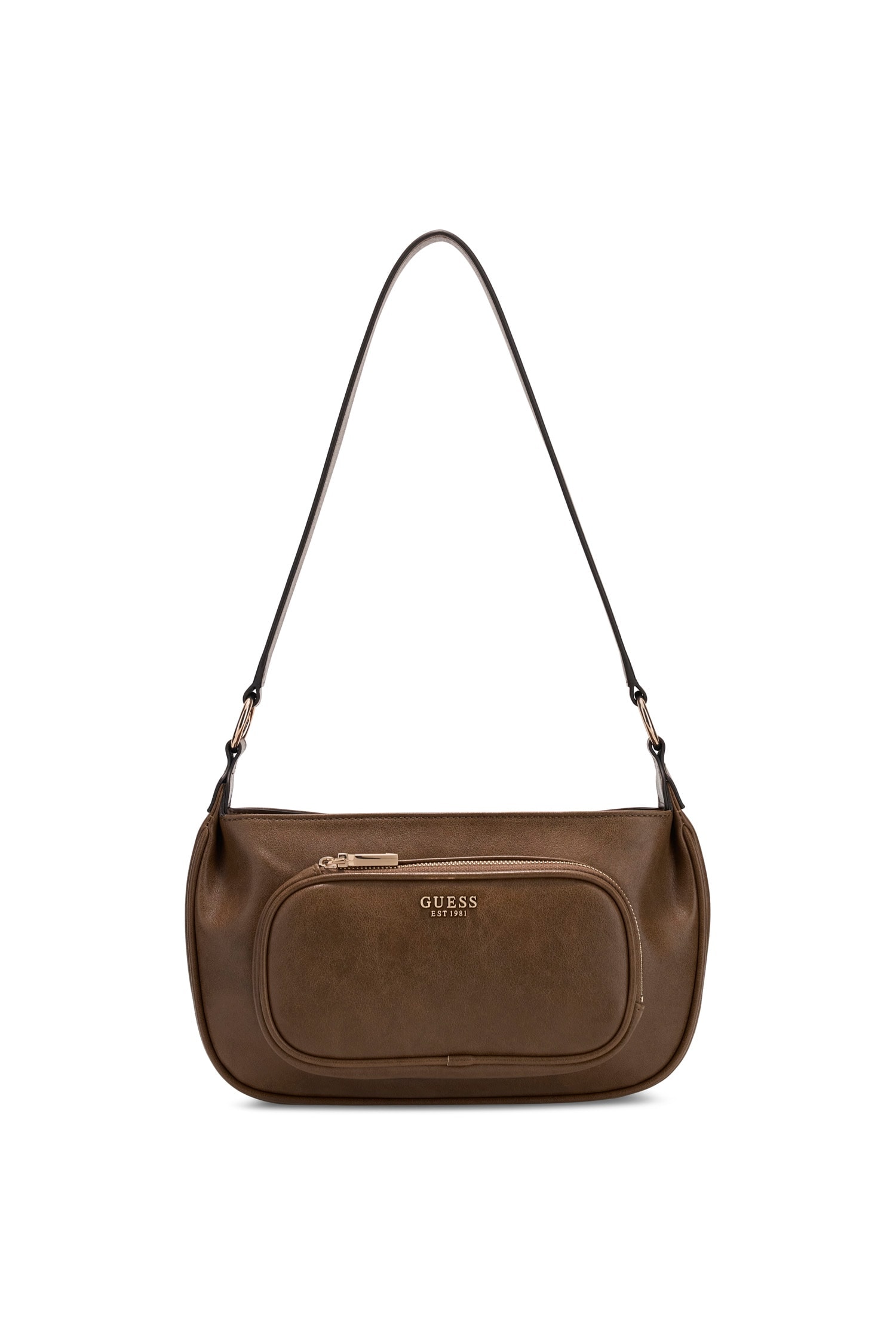 Guess Sac à bandoulière »BRONNA SHOULDER BAG« sac à main pour femme, sac bandoulière, avec poche avant zippée