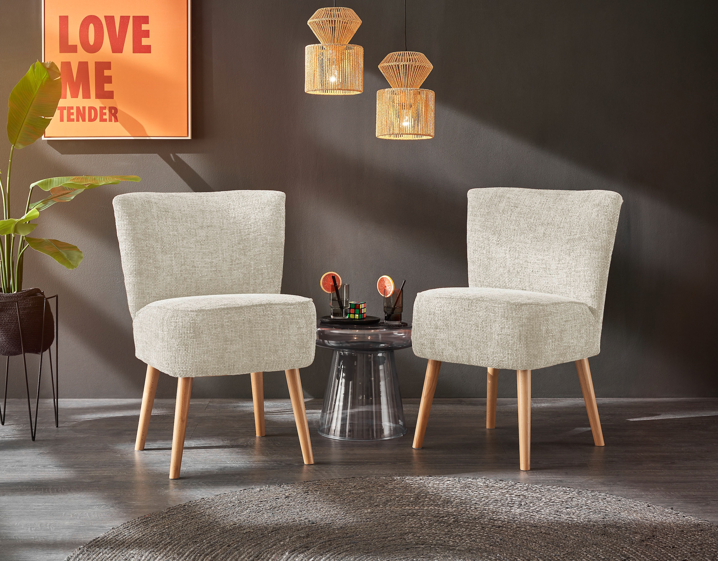 ED EXCITING DESIGN Fauteuil de cocktail »Earl« Küchenstuhl, Küchensessel