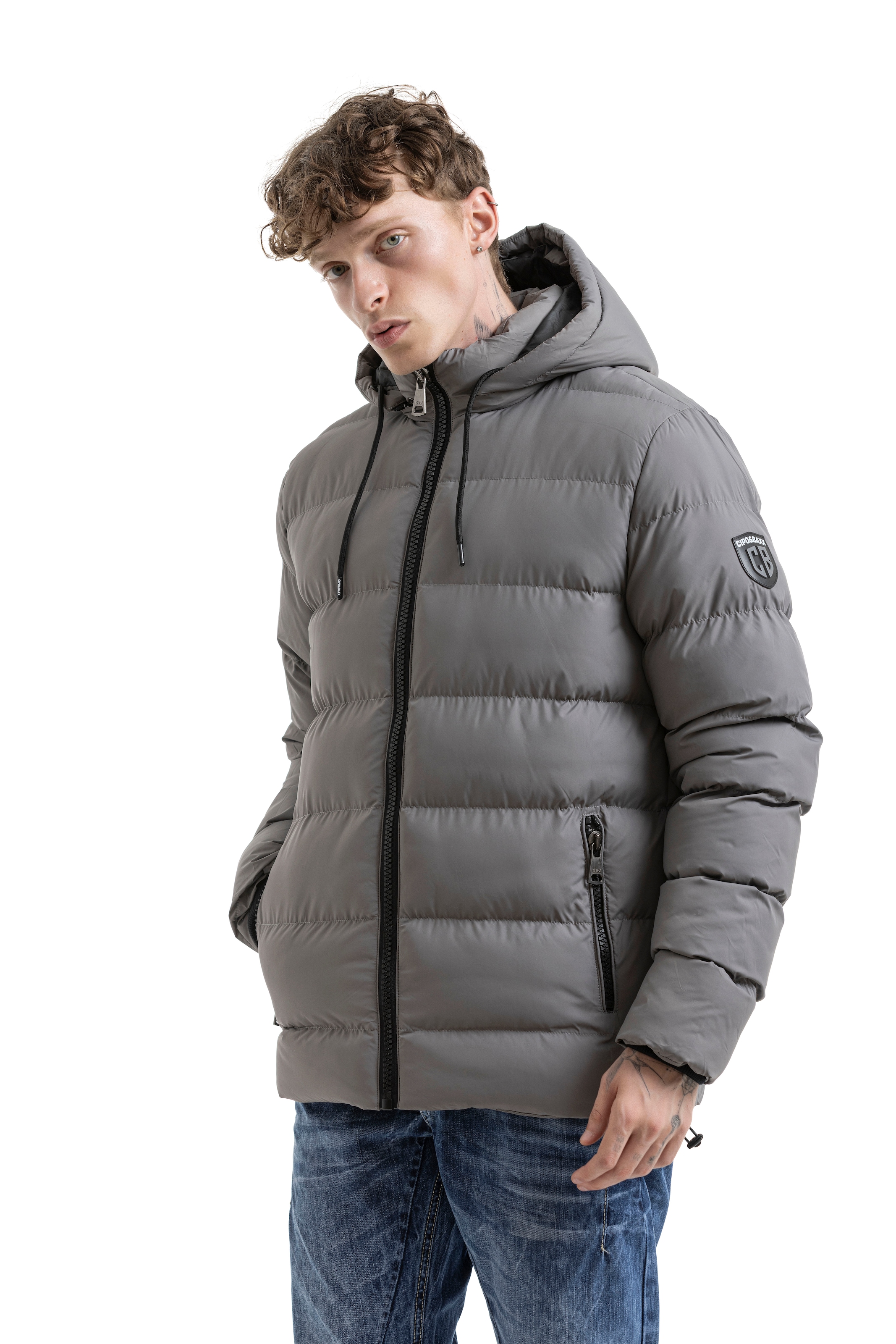 Cipo & Baxx Steppjacke mit Kapuze