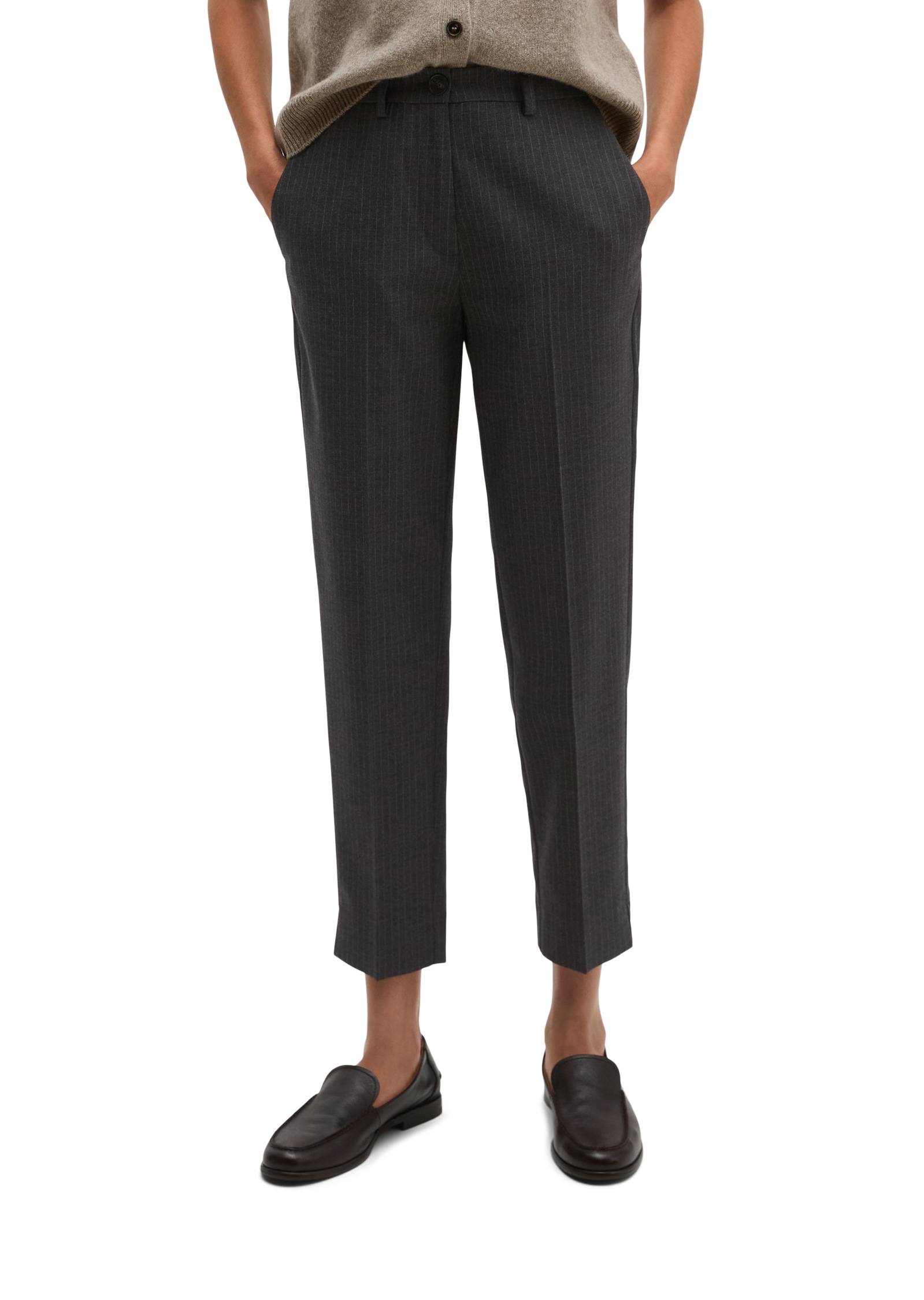 Marc O'Polo 7/8-Hose  mit Schlitz am Saum, Slim Fit