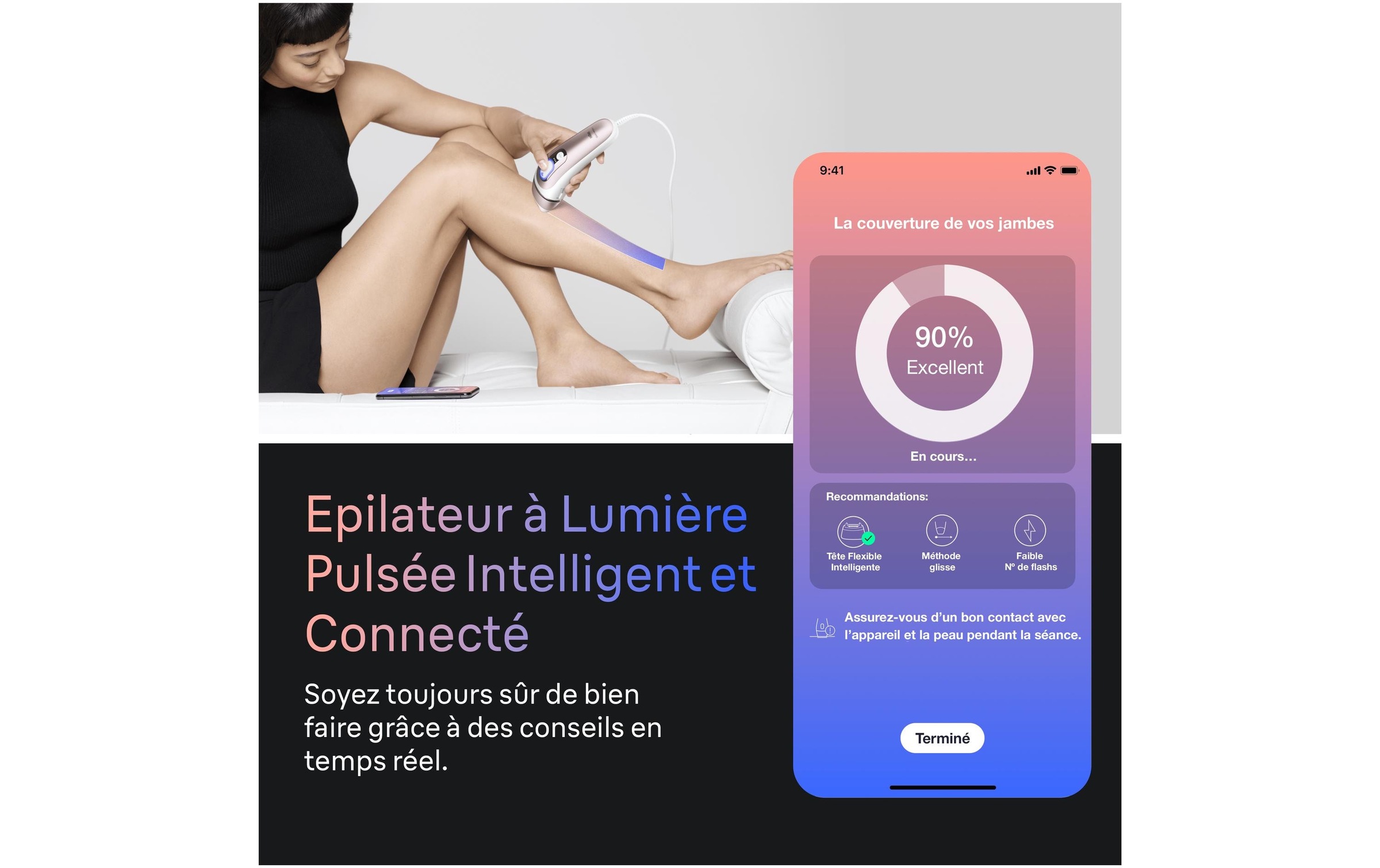 Braun IPL-Haarentferner »Skin i-expert Pro IPL PL7431« 400.000 Lichtimpulse mit kostenloser App, 4 smarte Aufsätze, Tasche