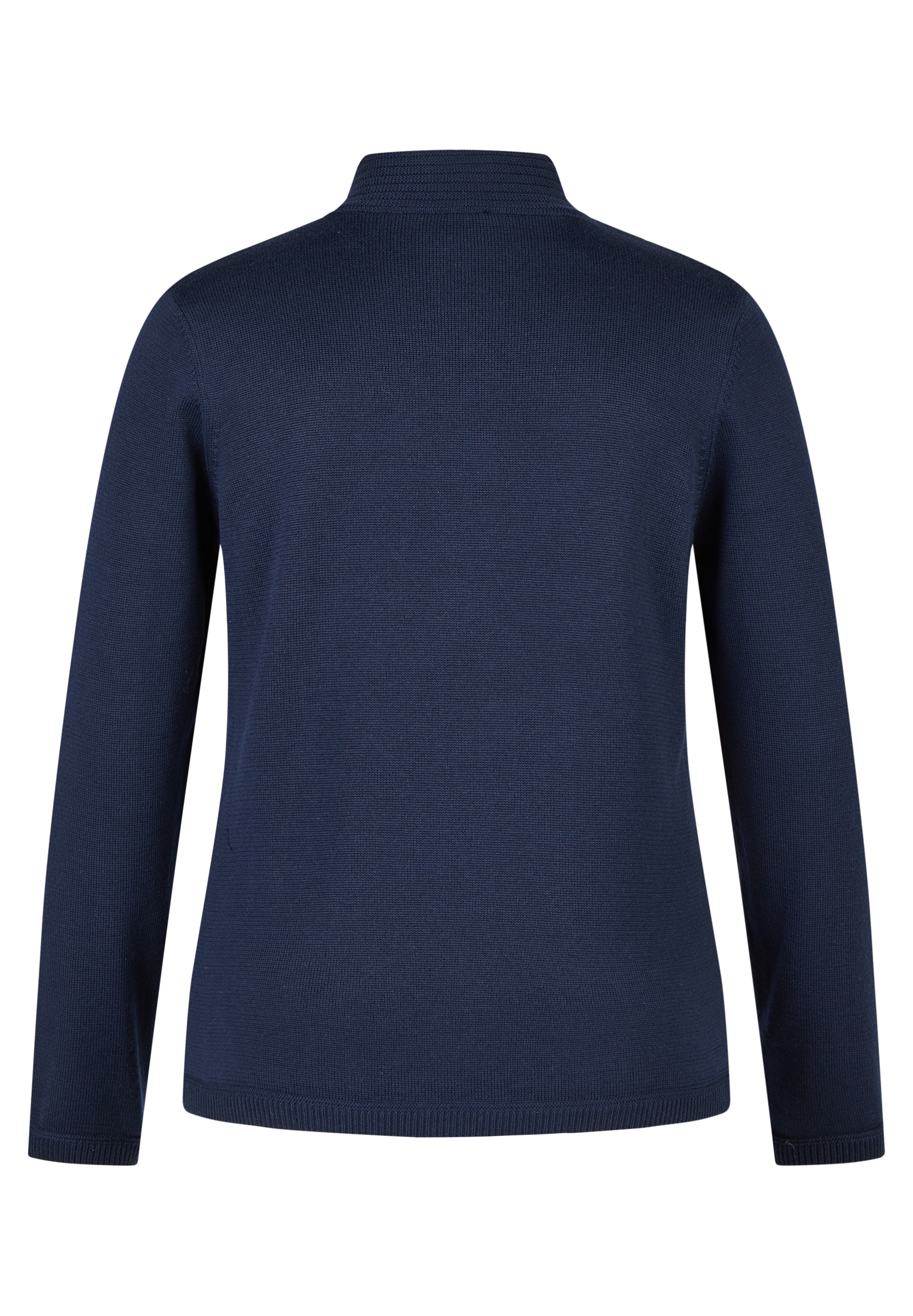 Rabe Veste en tricot avec col montant et fermeture éclair