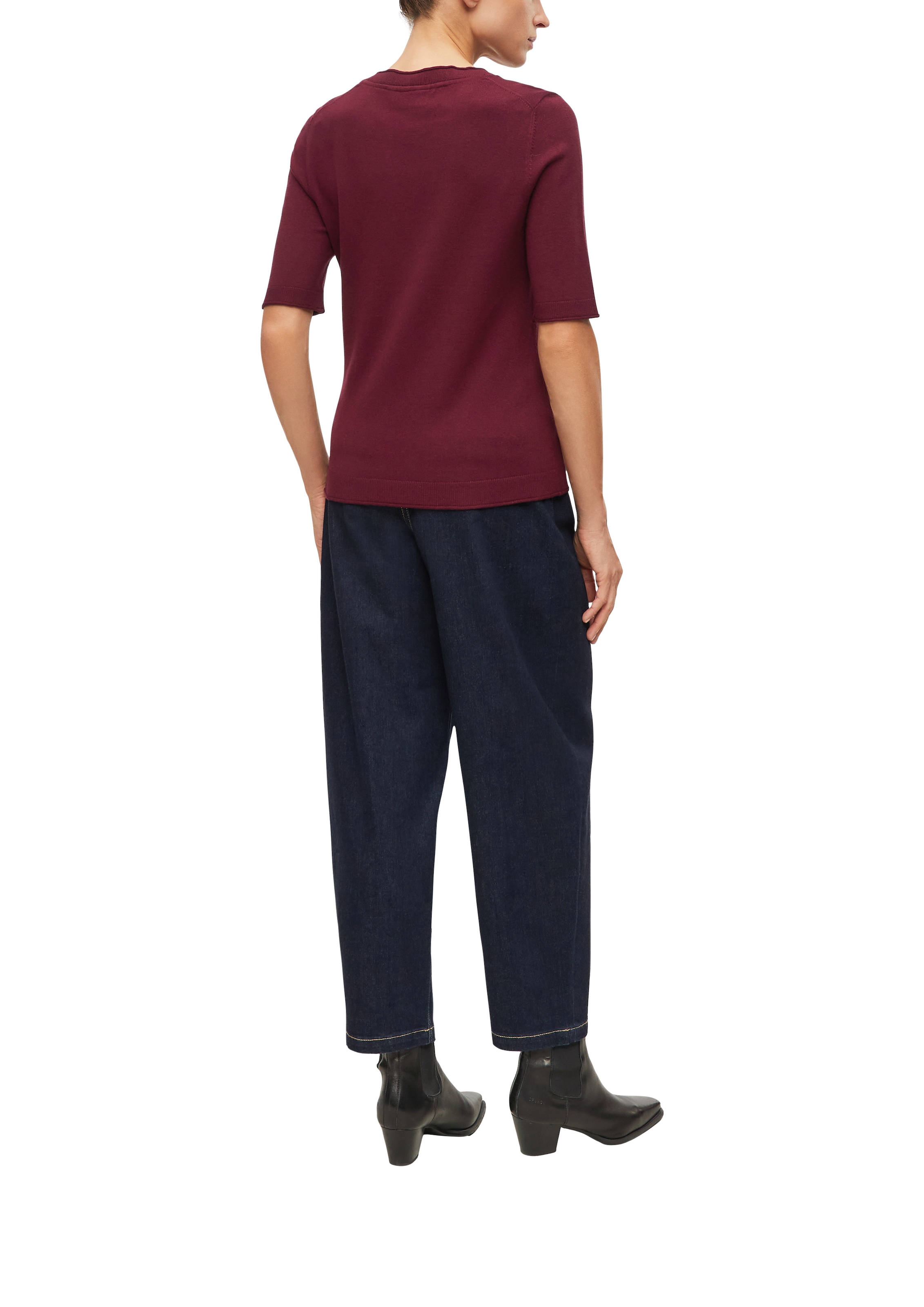 s.Oliver BLACK LABEL Pull en tricot Manches mi-longues, col rond
