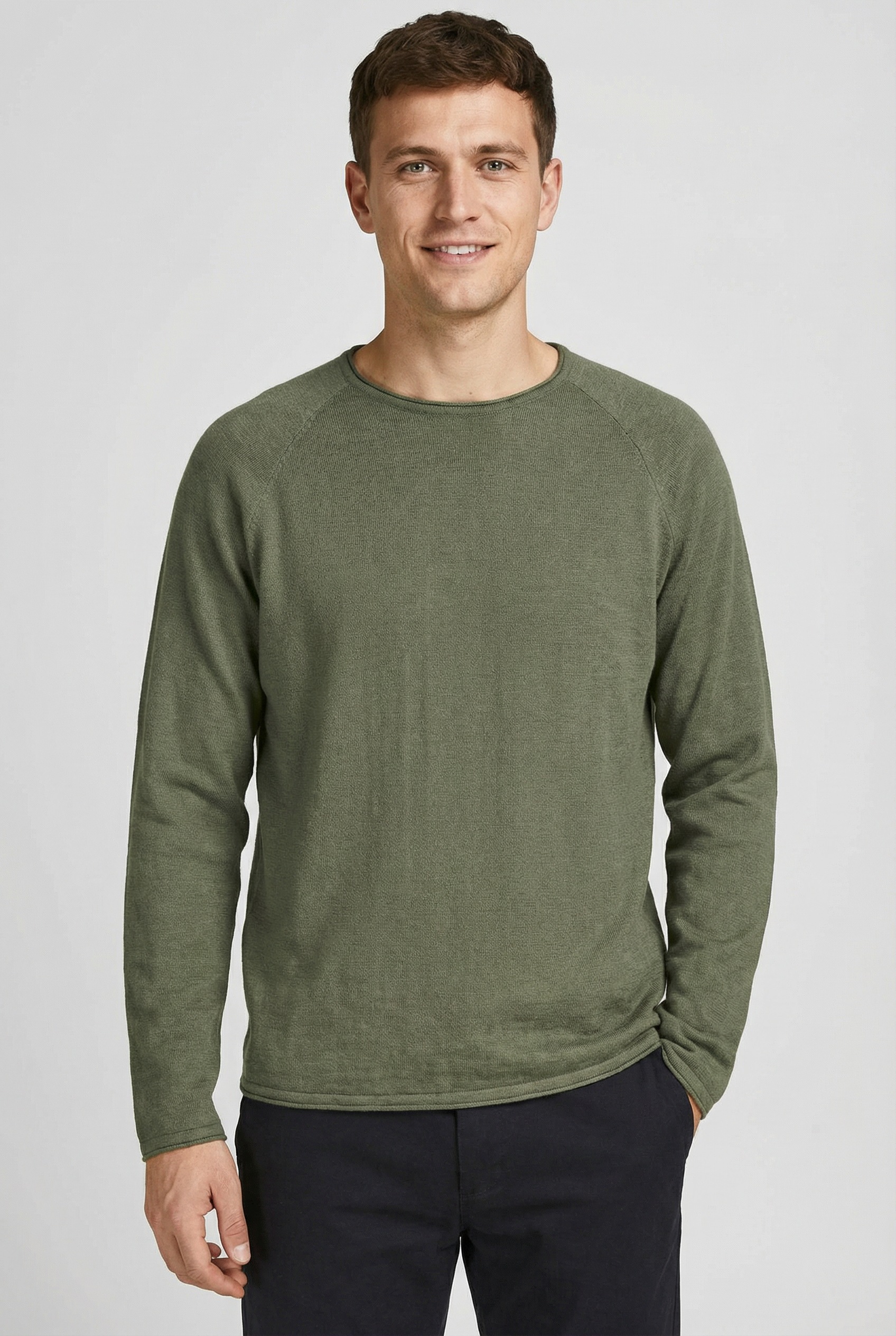 Jack & Jones PlusSize Rundhalspullover »JJBREEZE KNIT CREW NECK PLS«