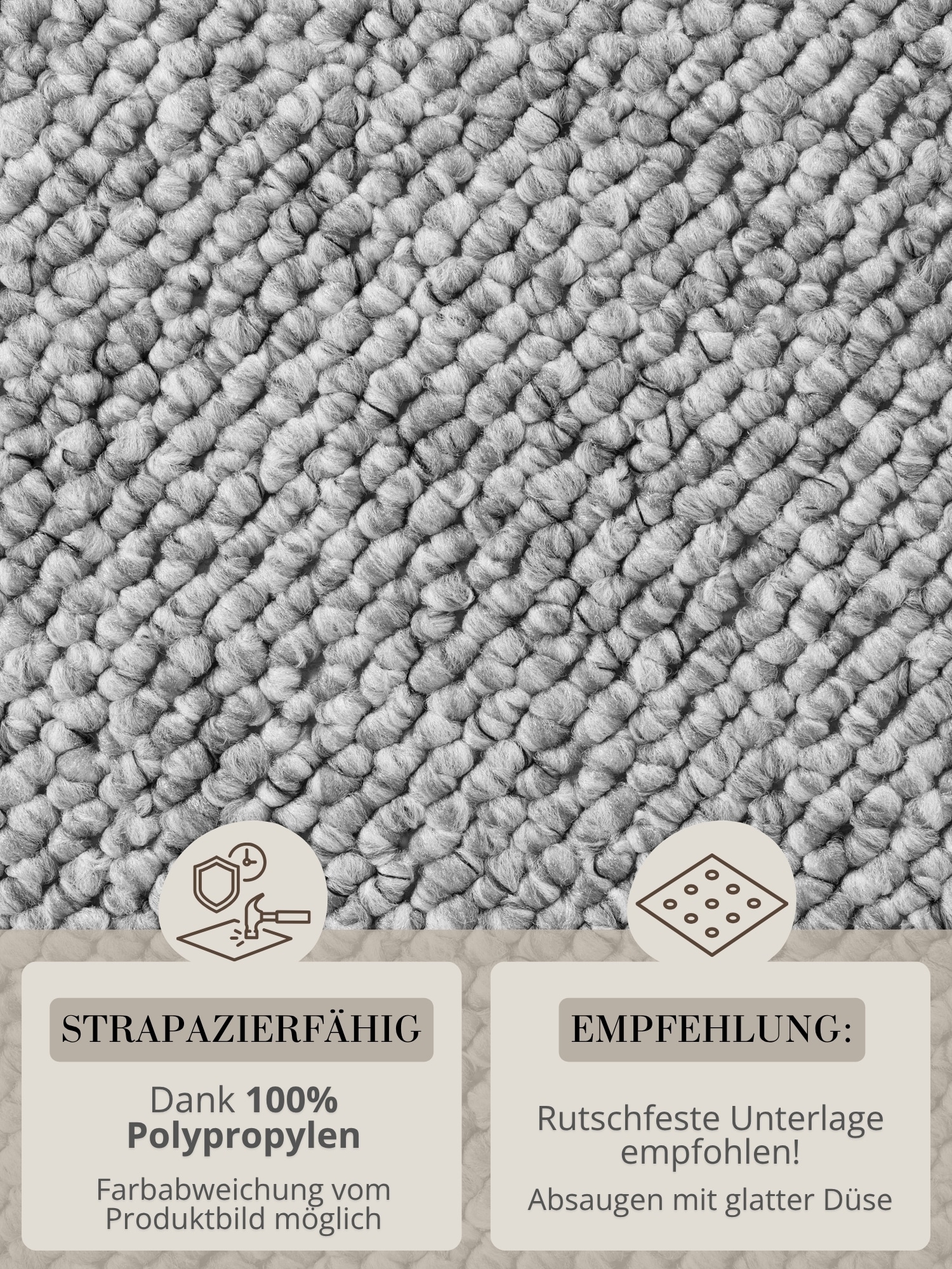 HANSE Home Tapis »Wolly 2« Rectangulaire 12 mm Höhe tissu plat, coureur, style scandinave, aspect laine, salle à manger, salon, couloir