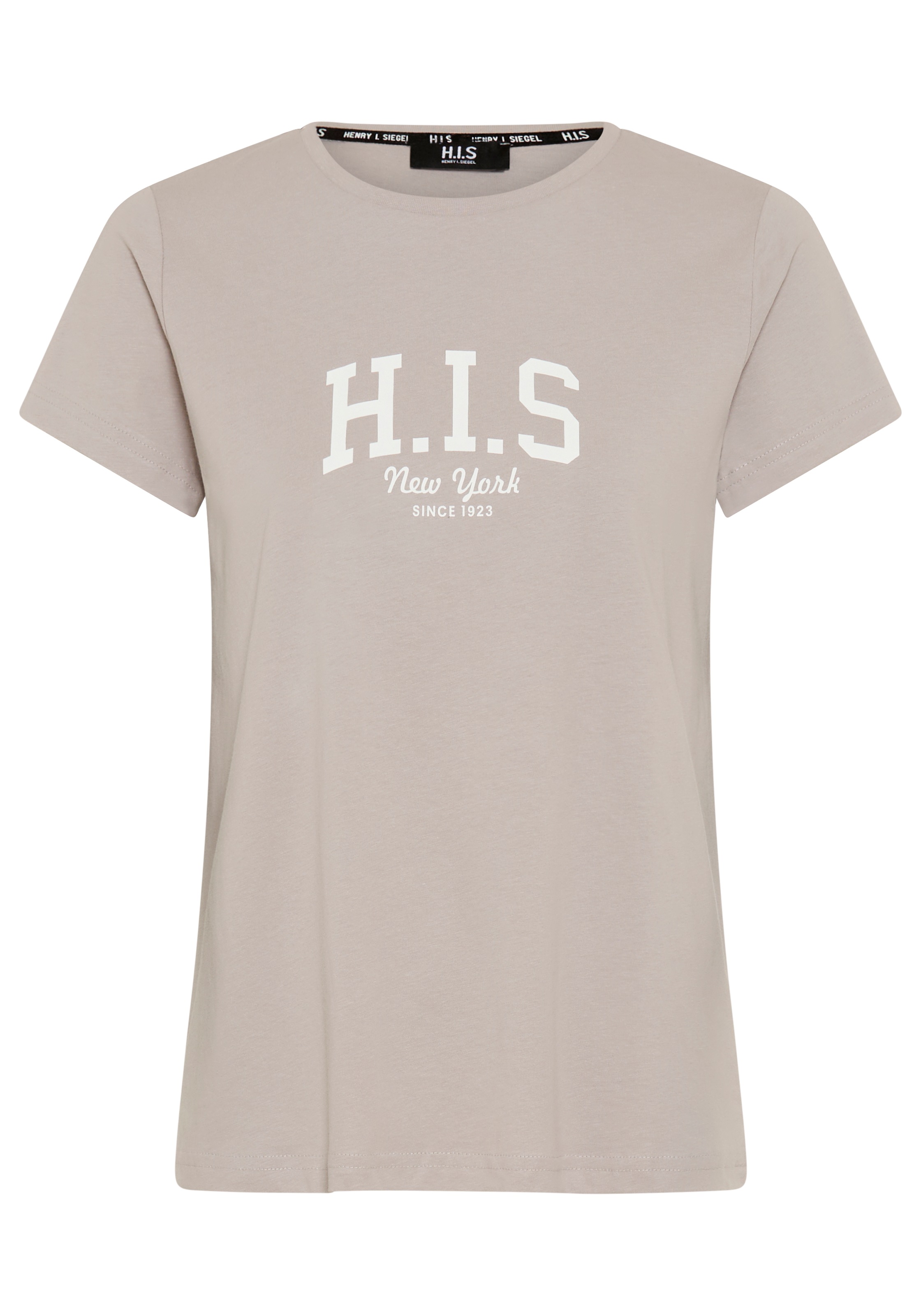 H.I.S T-shirt imprimé, pour les loisirs, en coton