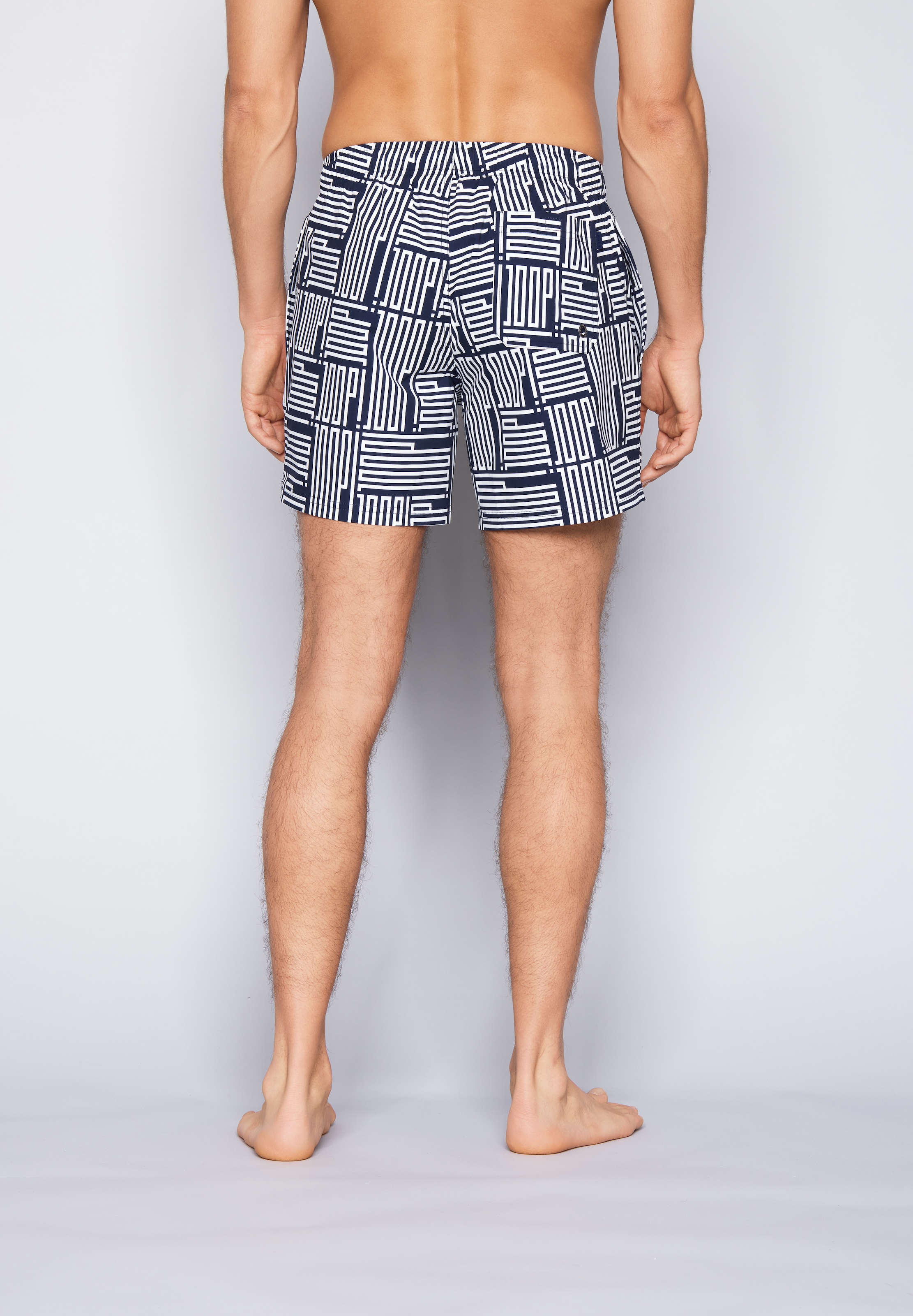 JOOP! Badeshorts »Deco Logo« mit grossem Allover-Wording und seitlichen Taschen