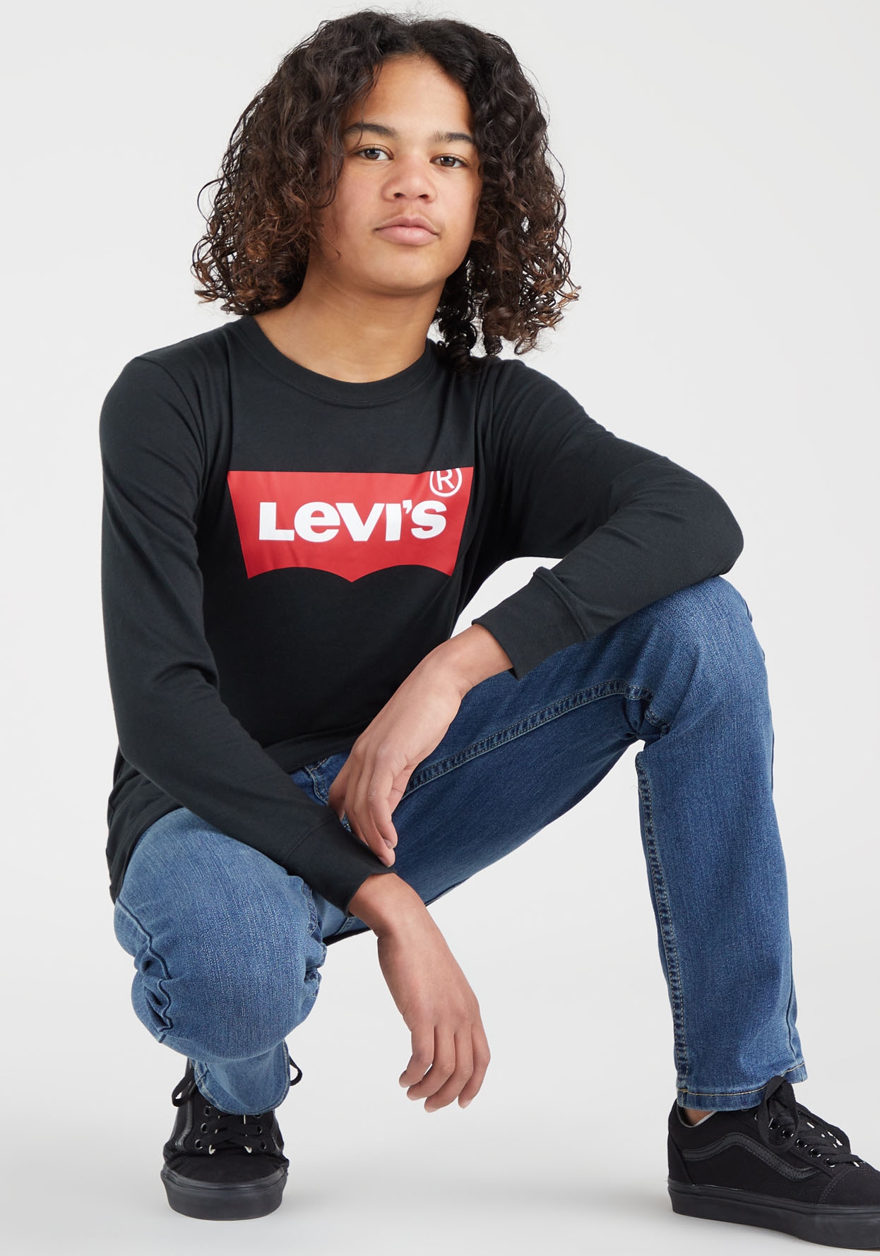 Levi's® Kids T-shirt à manches longues »L/S BATWING TEE« mit Logo Print for BOYS