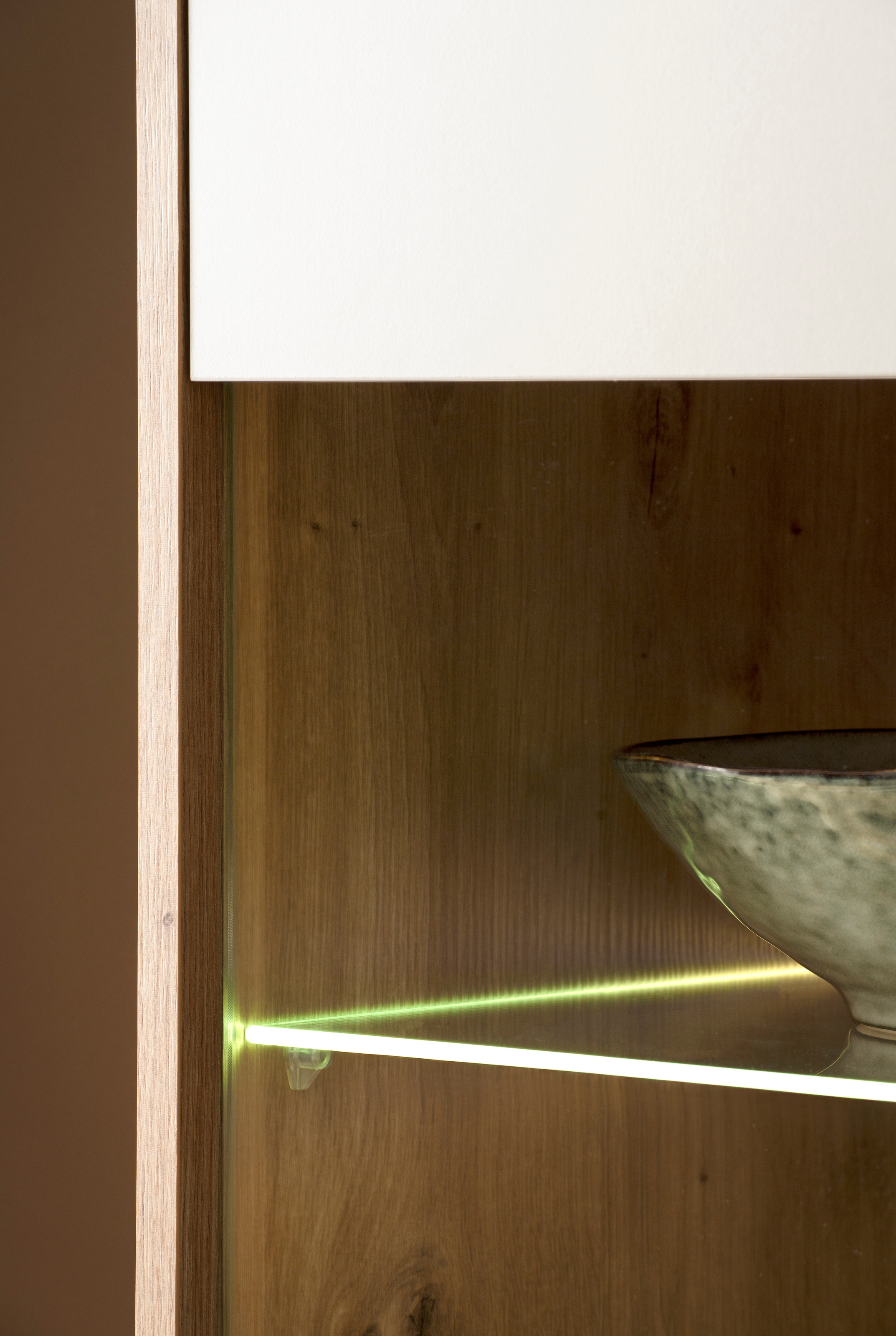 Home affaire Meuble mural »Sonora, moderne Anbauwand, Komplettset in Kaschmir/Eiche« Komplett-Set, 3 cuis tlg.