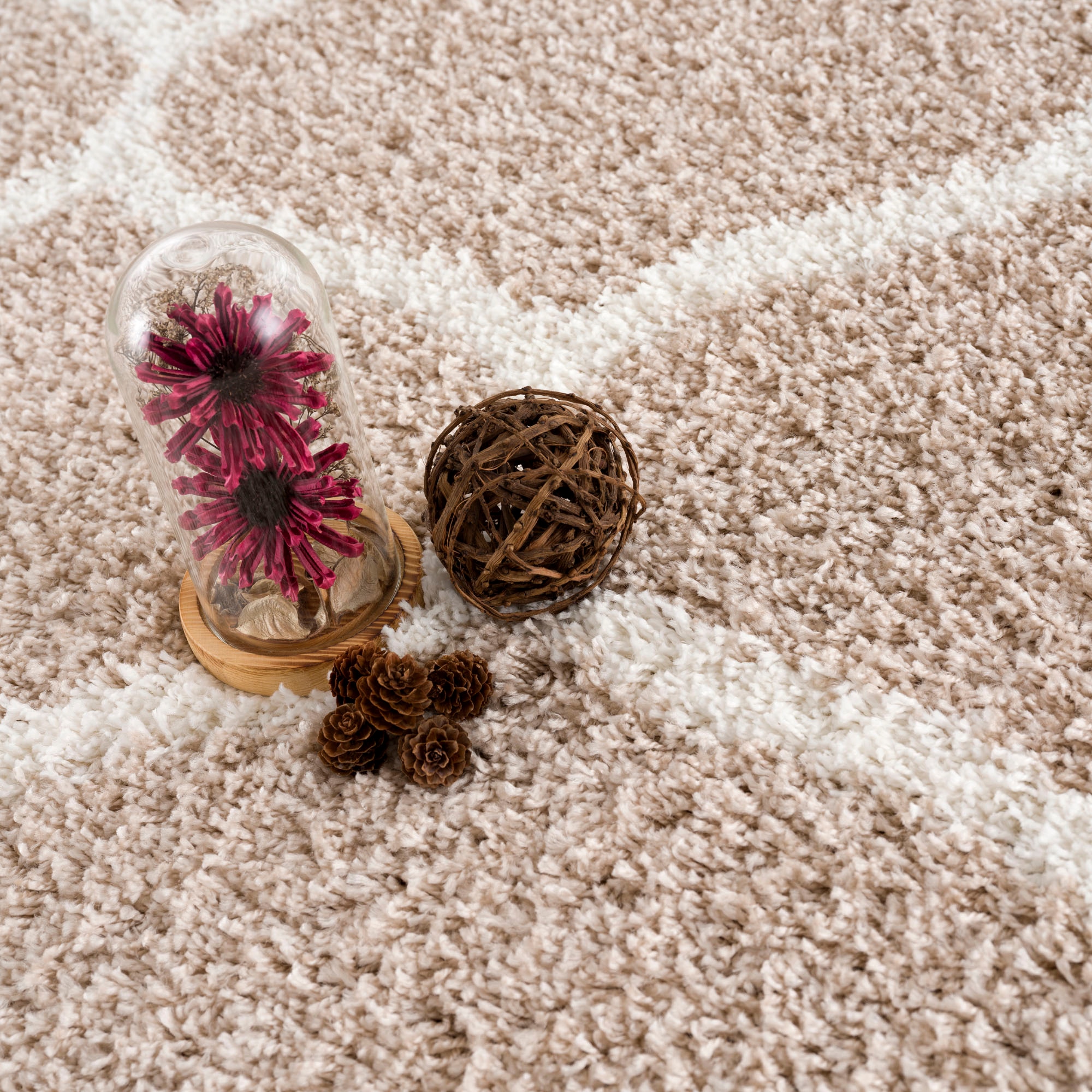 Sanat Tapis à poils longs »Madrid« Rectangulaire 30 mm Höhe Wohnzimmer, Langflor, Shaggy Teppich
