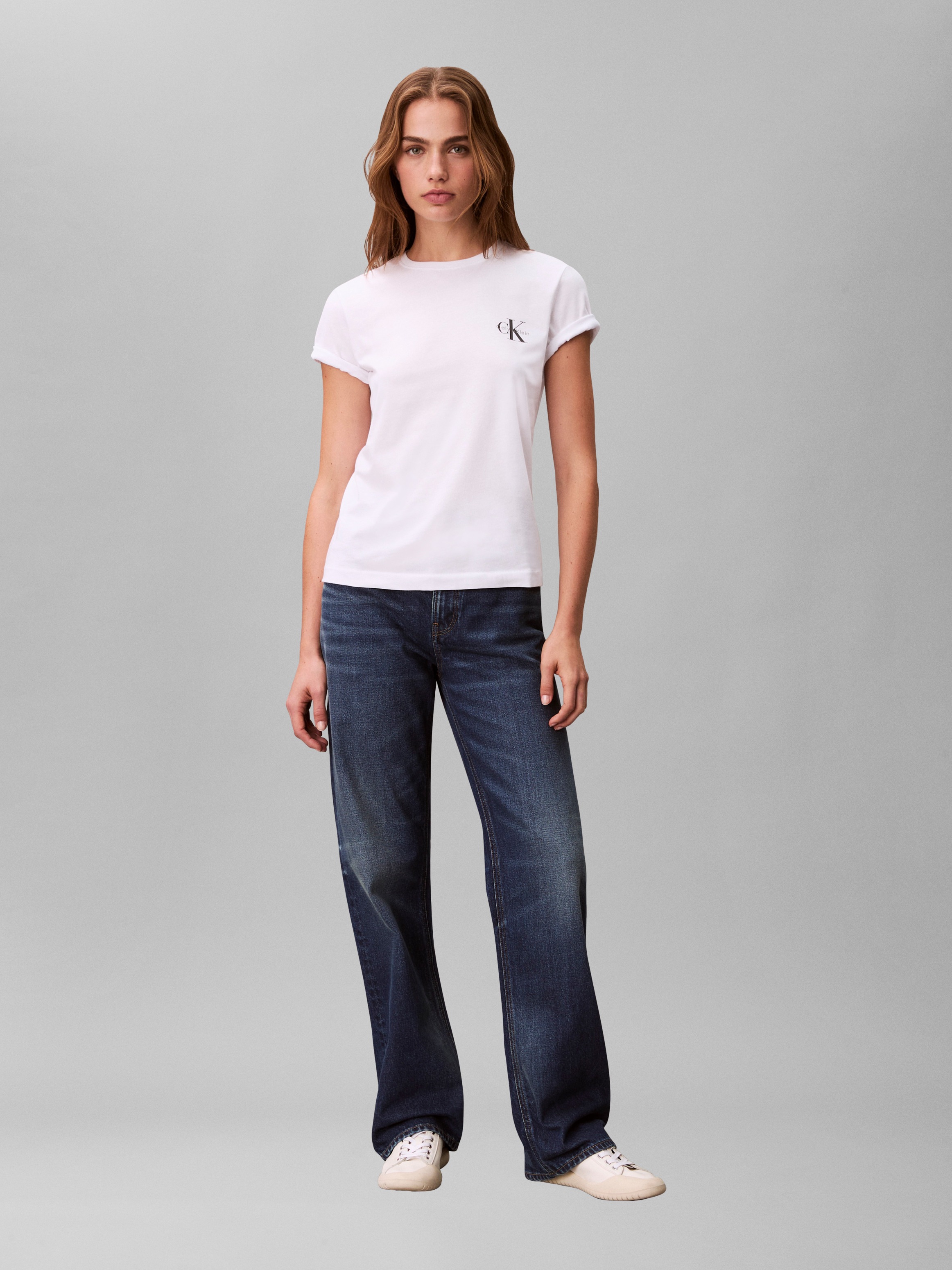 Calvin Klein T-shirt »MONOLOGO CN 2 PACK TEE« Paquet, pack de 2, 2 , inscription logo