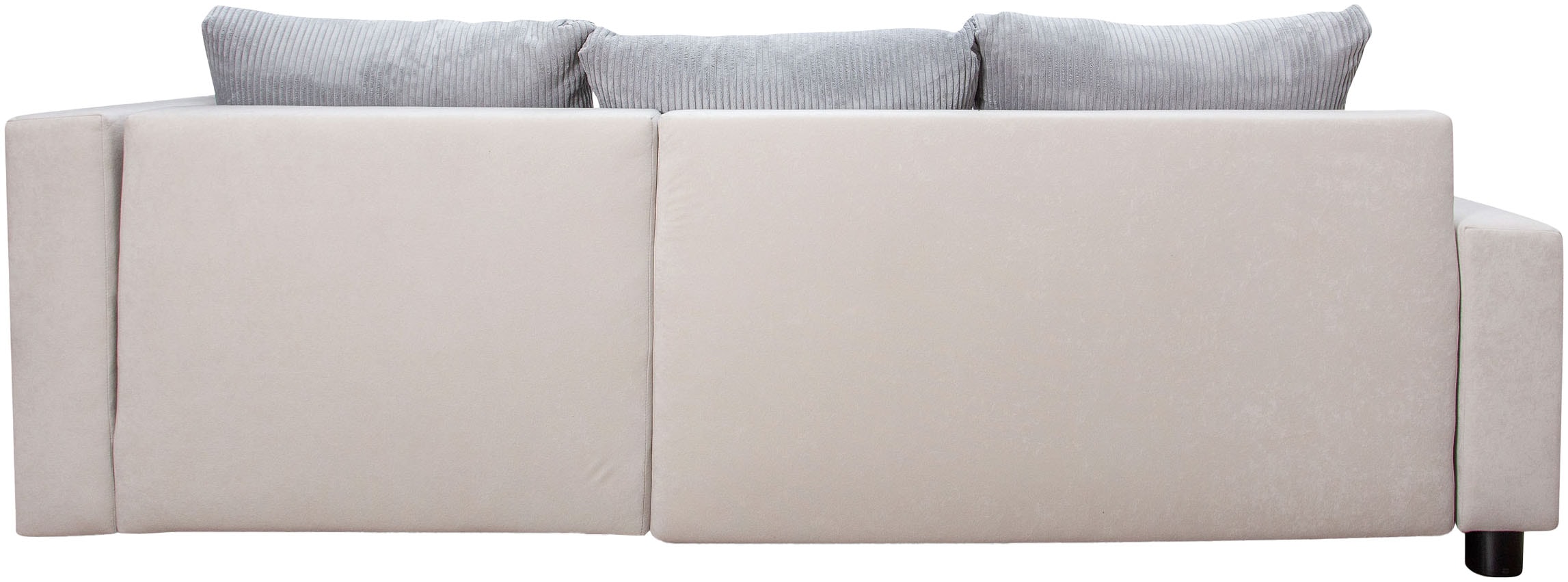 COLLECTION AB Canapé d'angle »Parma L-Form, B: 224 cm« fonction lit, coffre-lit & 2 coussins décoratifs, ressorts ensachés